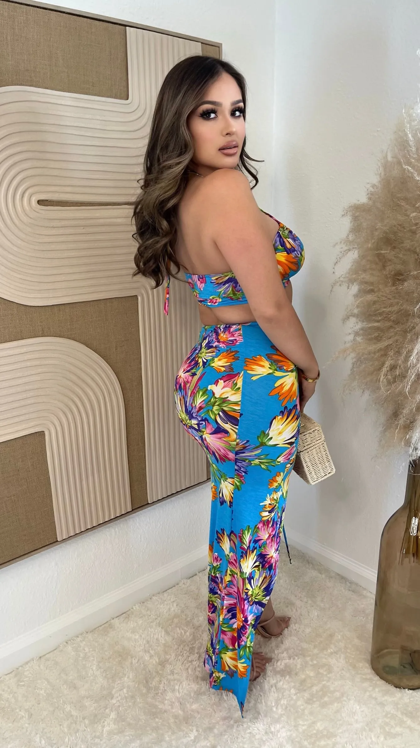 Tropical Beach 2PC Maxi Skirt Set sold by Lavish Couture Fashion product image thumbnail 2