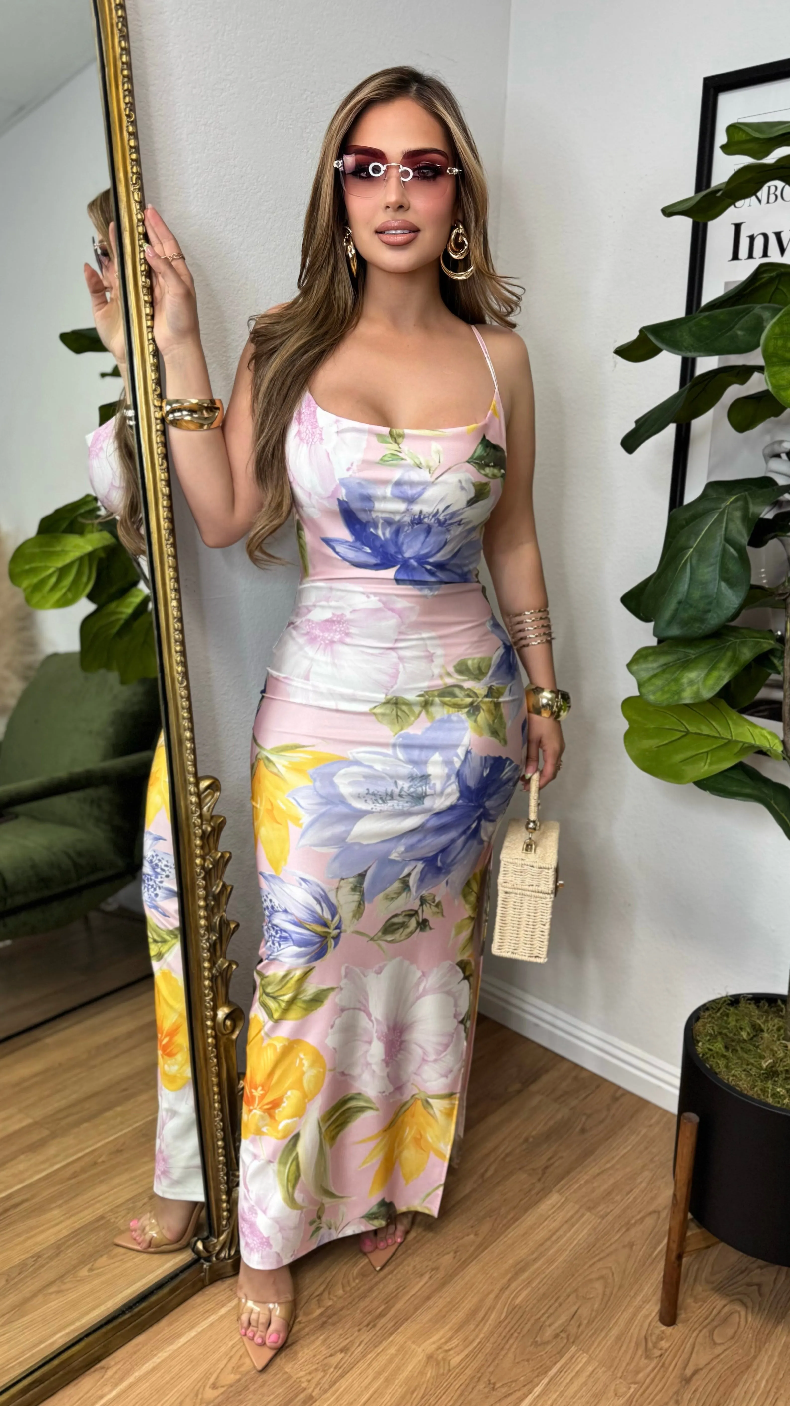 Fearless Beauty Maxi Dress (Pink) sold by Lavish Couture Fashion