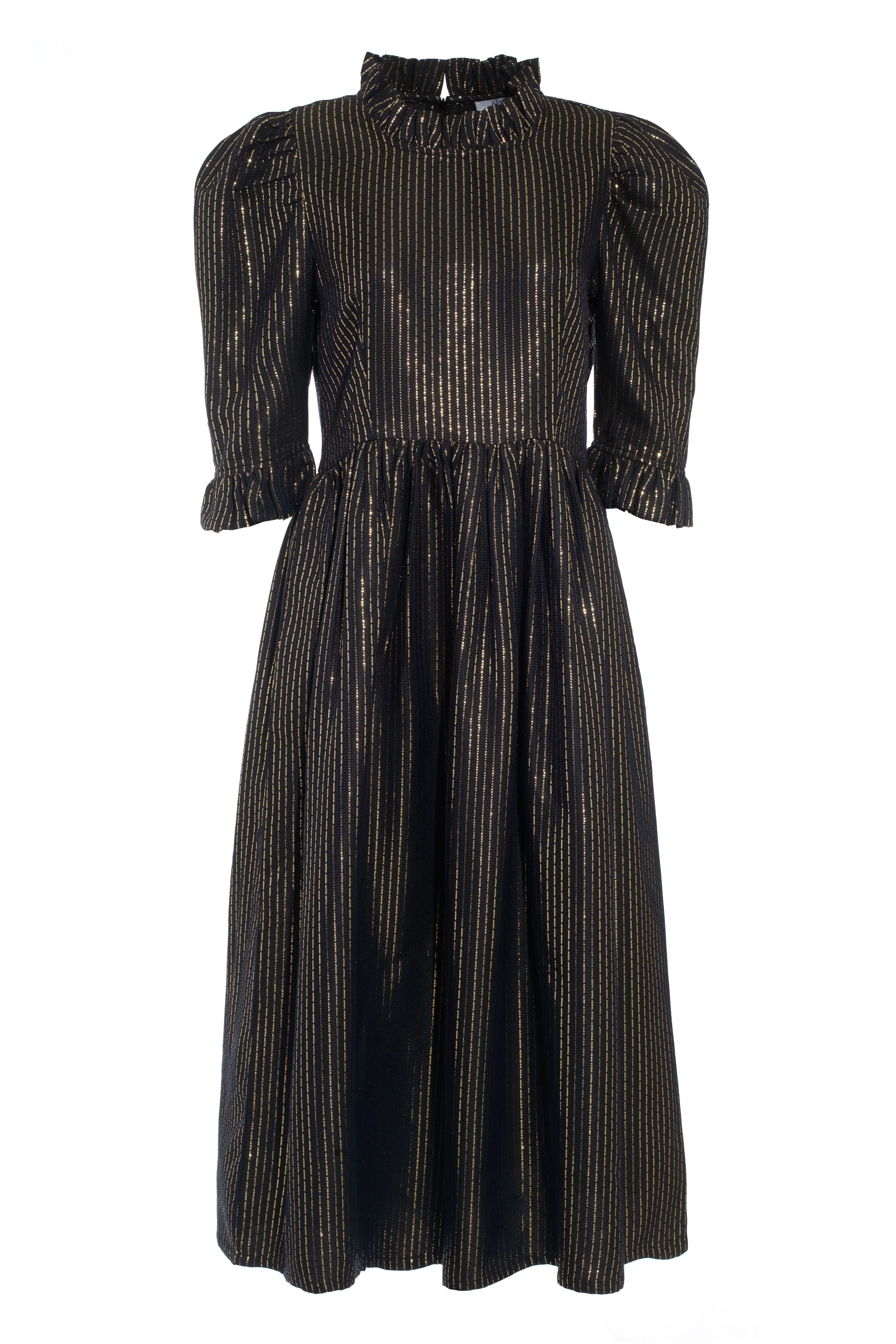 Black Textured Jacquard Greta Dress sold by Kemi Telford product image thumbnail 2