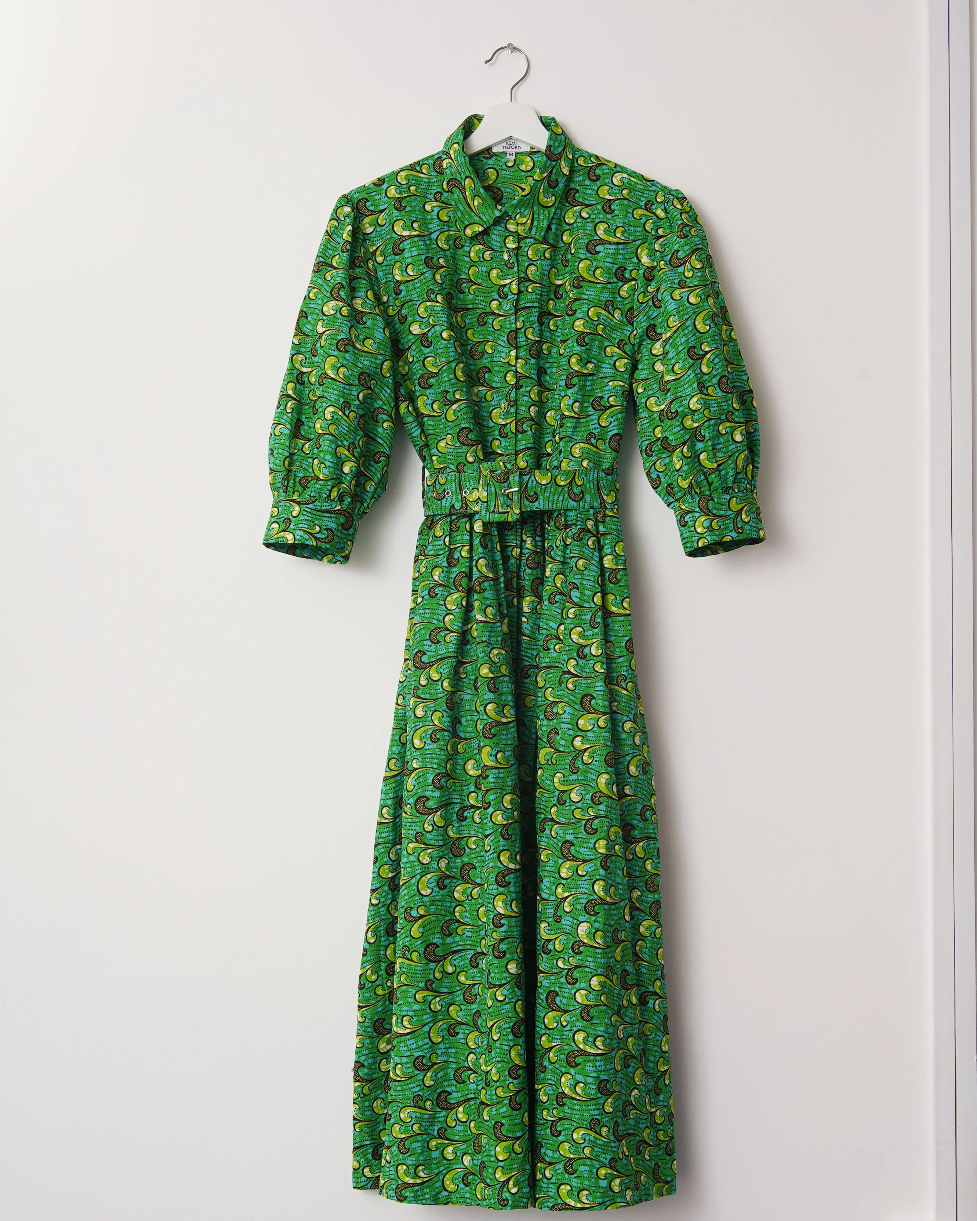 Shade Forest Shirt Dress - Green Print in Beautiful Cotton sold by Kemi Telford product image thumbnail 2