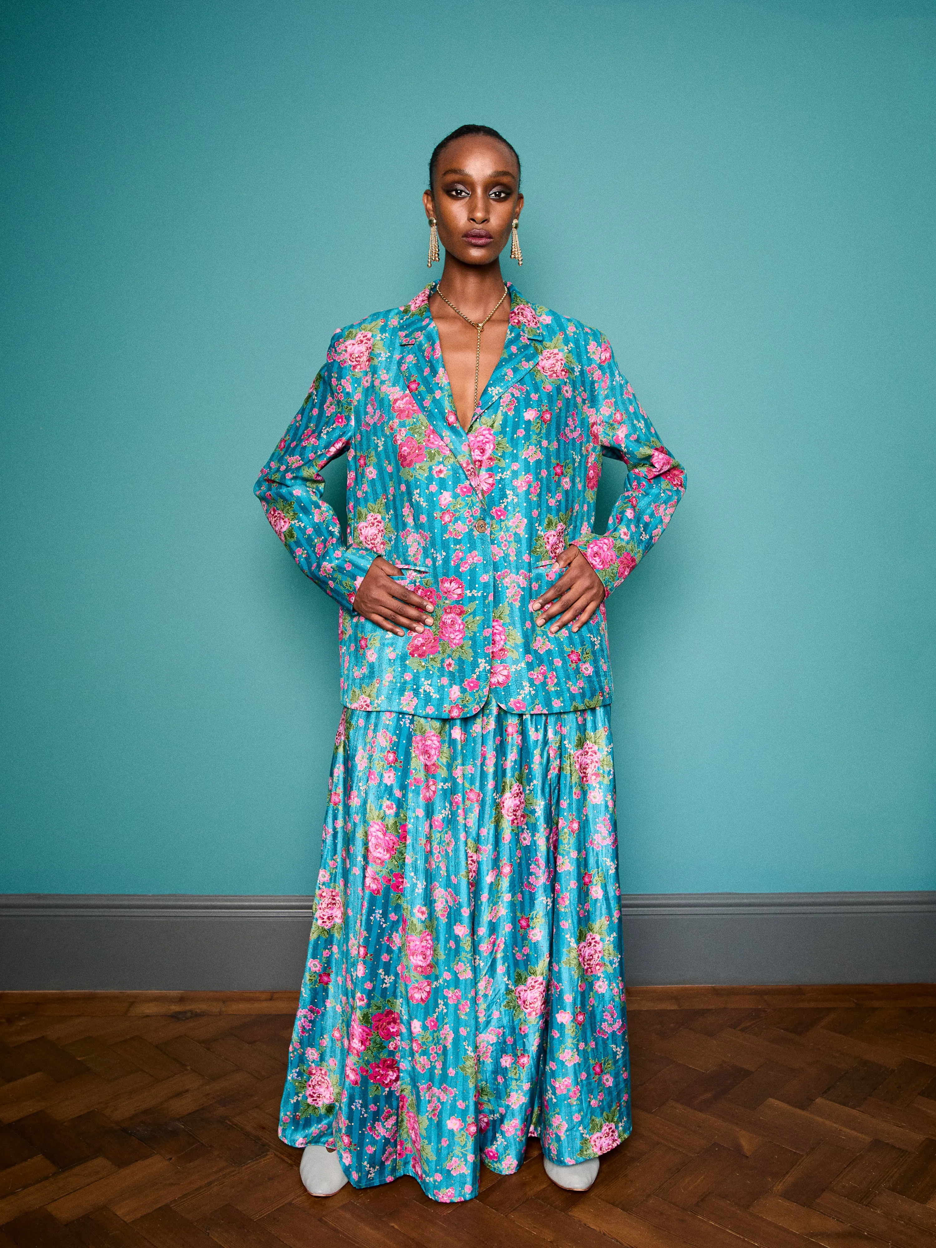 Charlie Velvet Palazzo Pants sold by Kemi Telford product image thumbnail 4