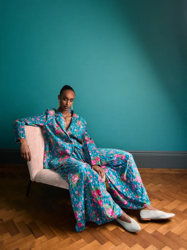 Charlie Velvet Palazzo Pants sold by Kemi Telford