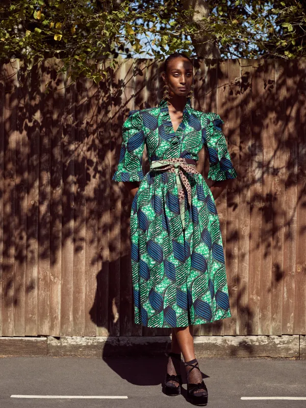 Adeola V Neck Greta Dress sold by Kemi Telford