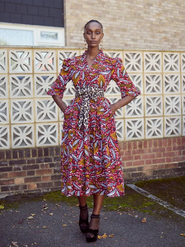 Aniola V Neck Greta Dress sold by Kemi Telford