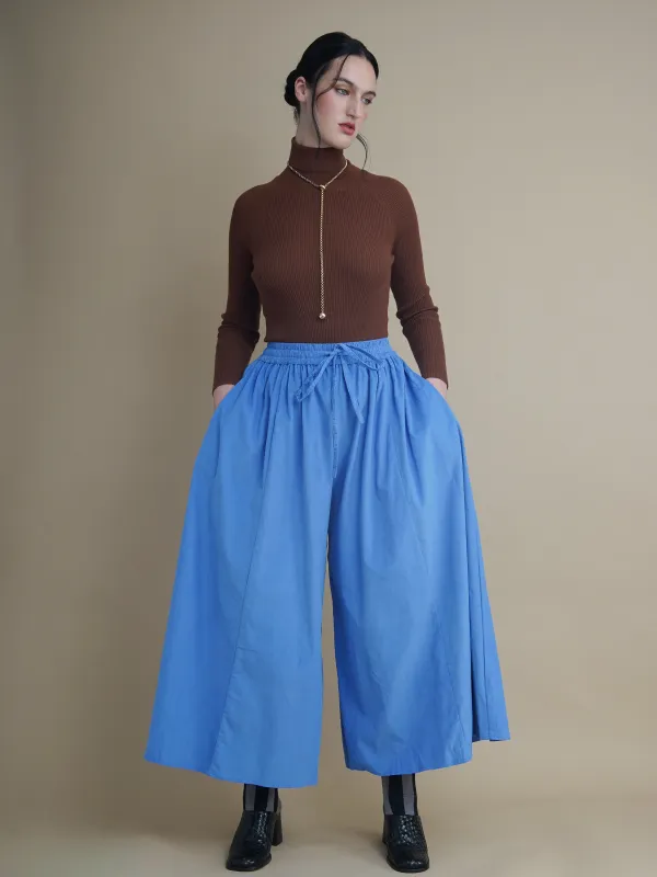 Charlie Blue Corduroy Wide-Leg Palazzo Pants sold by Kemi Telford