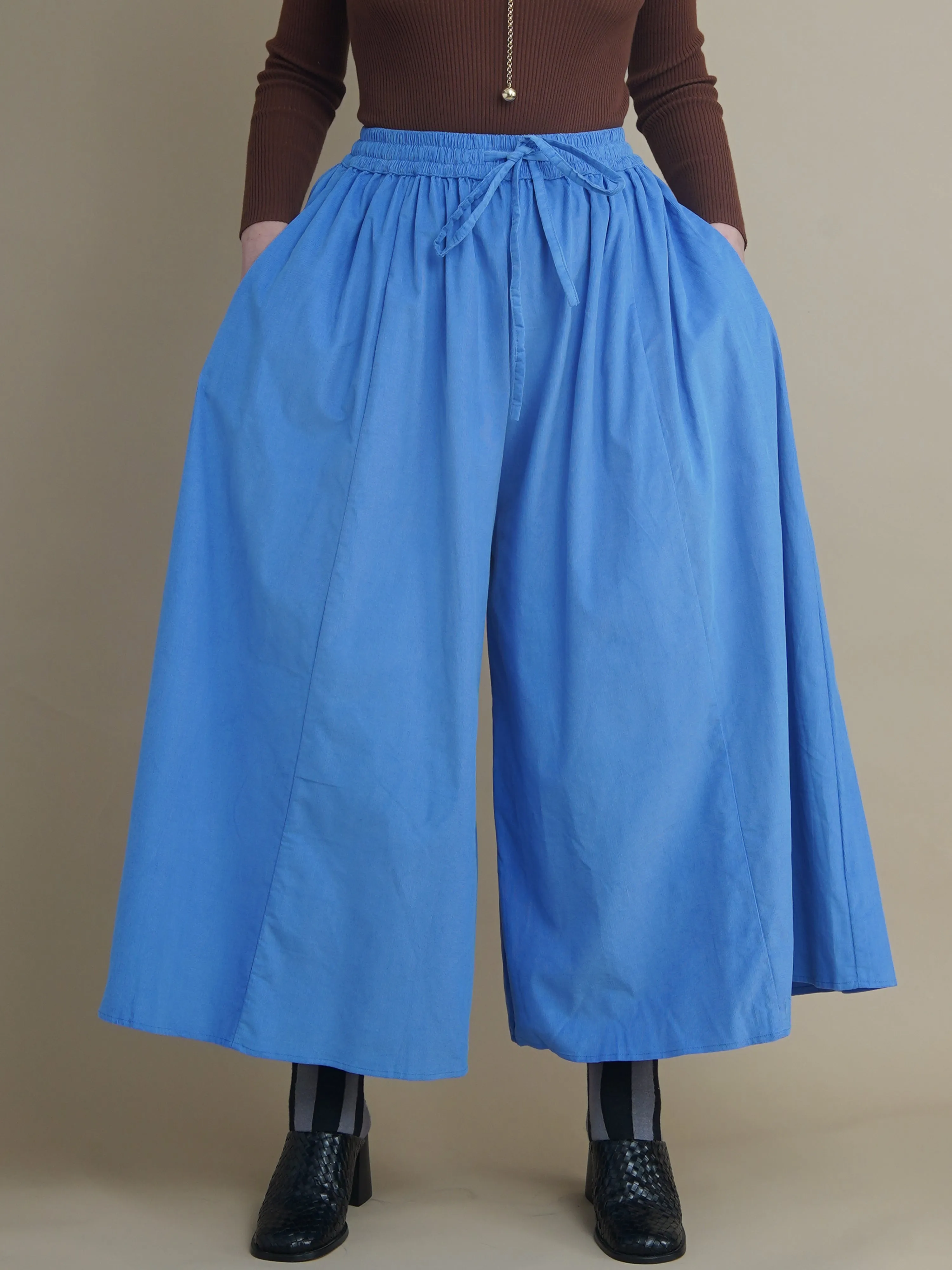 Charlie Blue Corduroy Wide-Leg Palazzo Pants sold by Kemi Telford product image thumbnail 2