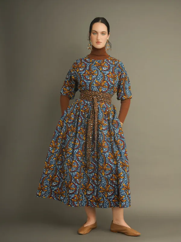 Yetunde Dutch Wax Seasonless Statement Dress sold by Kemi Telford