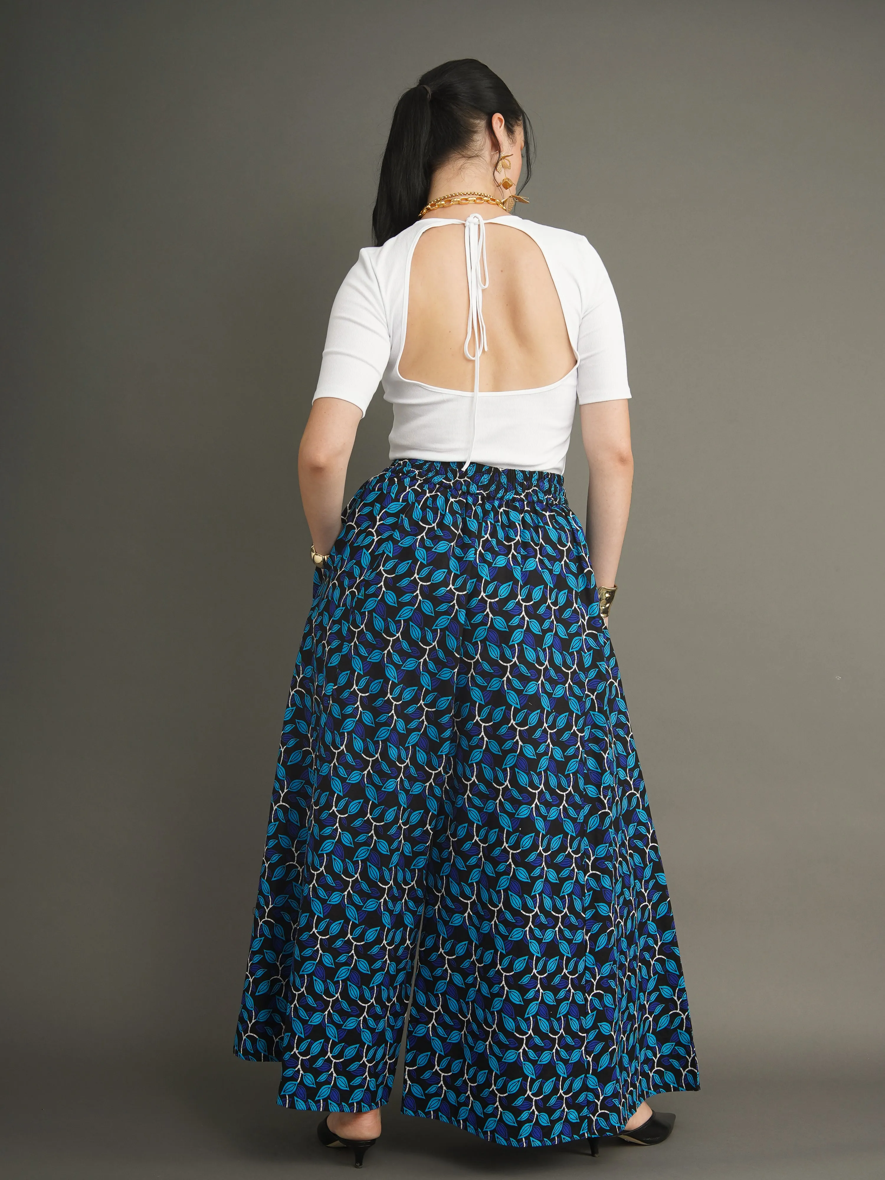 The Moremi Pants – Bold Dutch Wax Wide-Leg Cotton trousers sold by Kemi Telford product image thumbnail 4