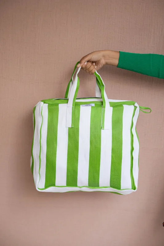 Orange, Blue and Pink Nylon Shopper sold by Kemi Telford