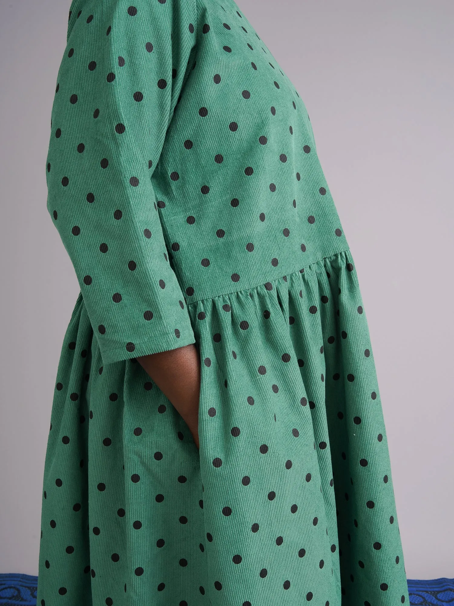 Folashade Polka Corduroy Free Dress sold by Kemi Telford product image thumbnail 2