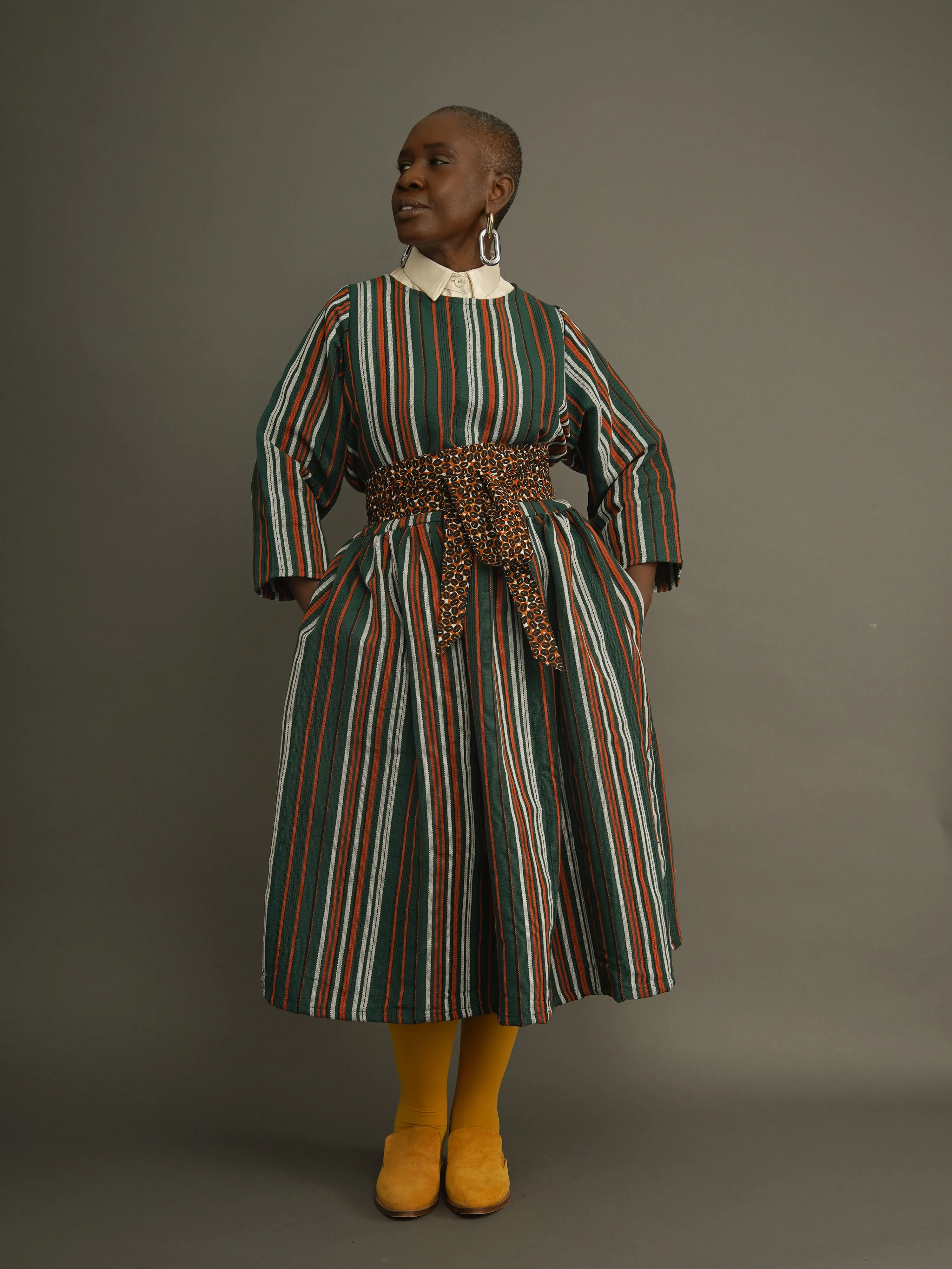 Limited Edition Bisi Aso-Oke Free Dress sold by Kemi Telford