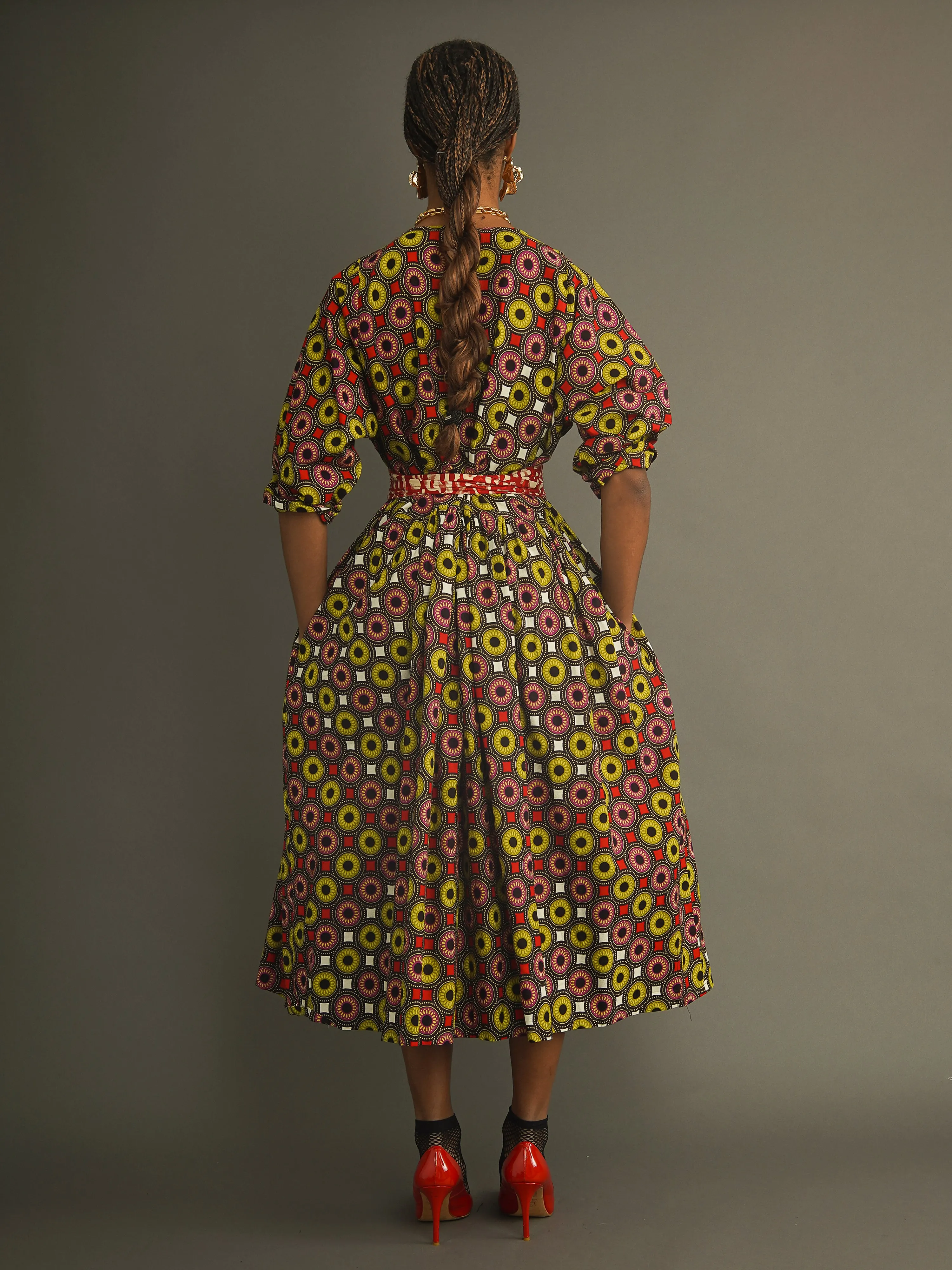 October Structured Belted Free Dress sold by Kemi Telford product image thumbnail 5