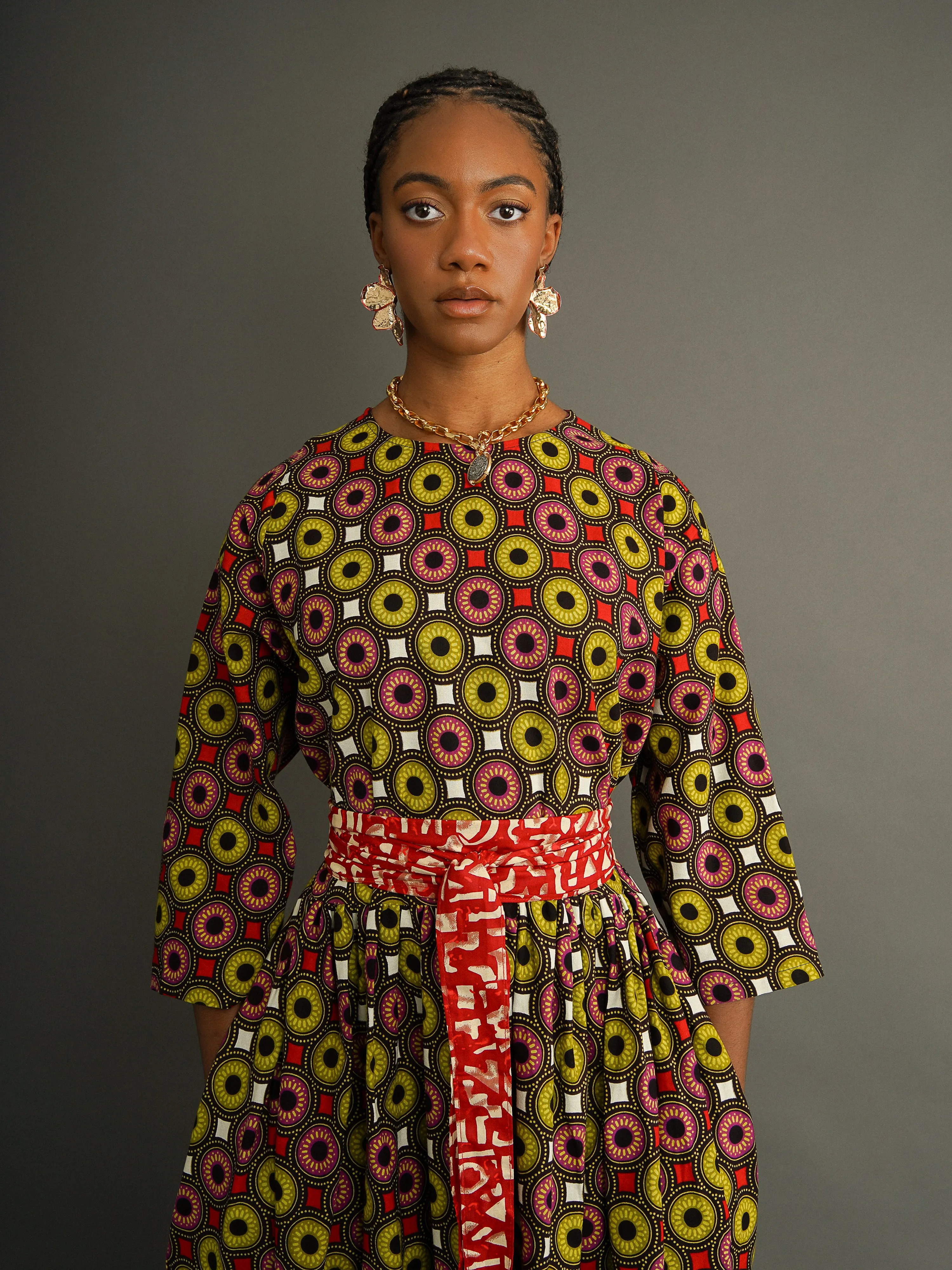 October Structured Belted Free Dress sold by Kemi Telford product image thumbnail 2