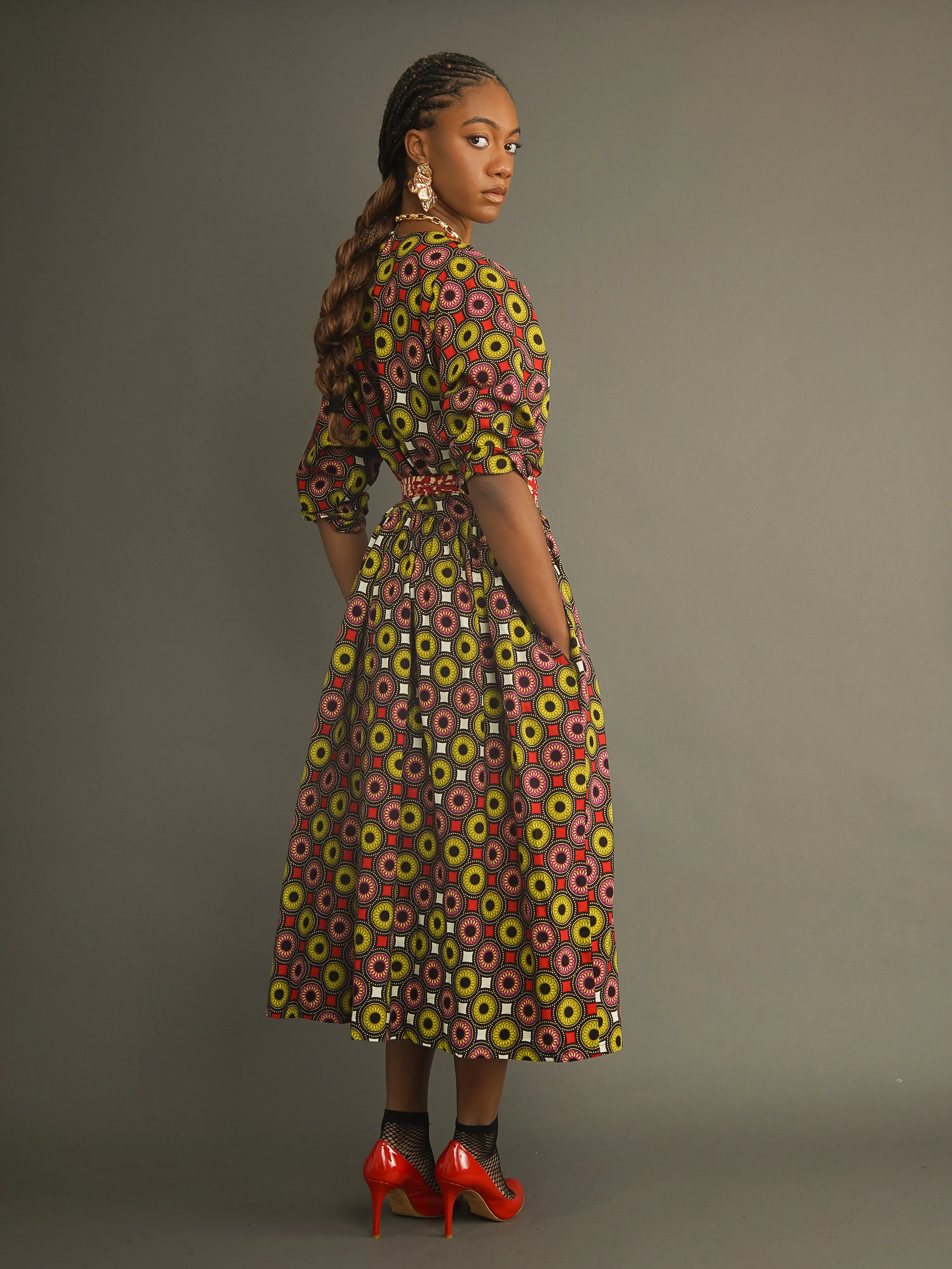 October Structured Belted Free Dress sold by Kemi Telford product image thumbnail 4
