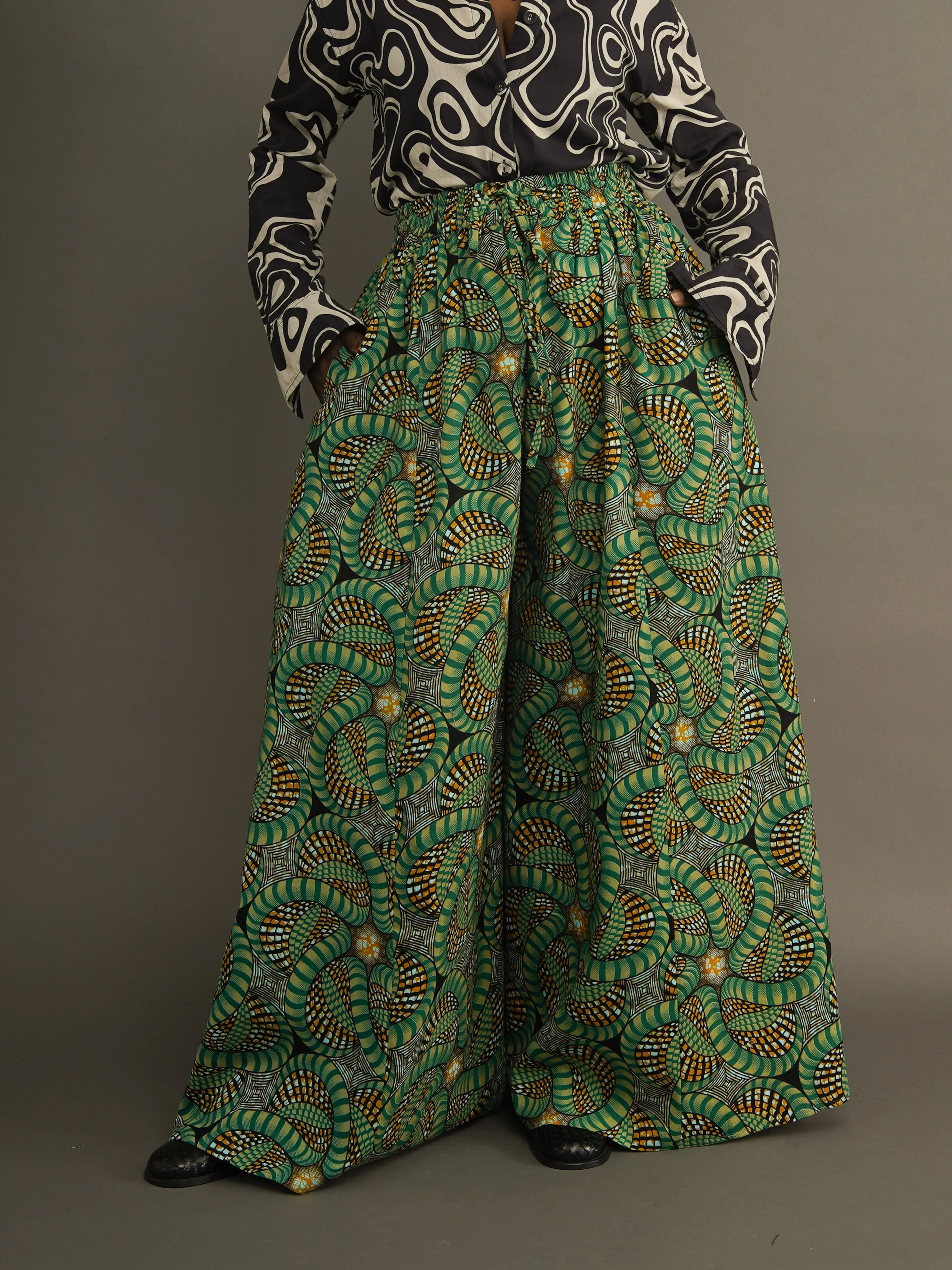The Sunpo Wide Leg Pants - Cotton Palazzo Pants sold by Kemi Telford product image thumbnail 2