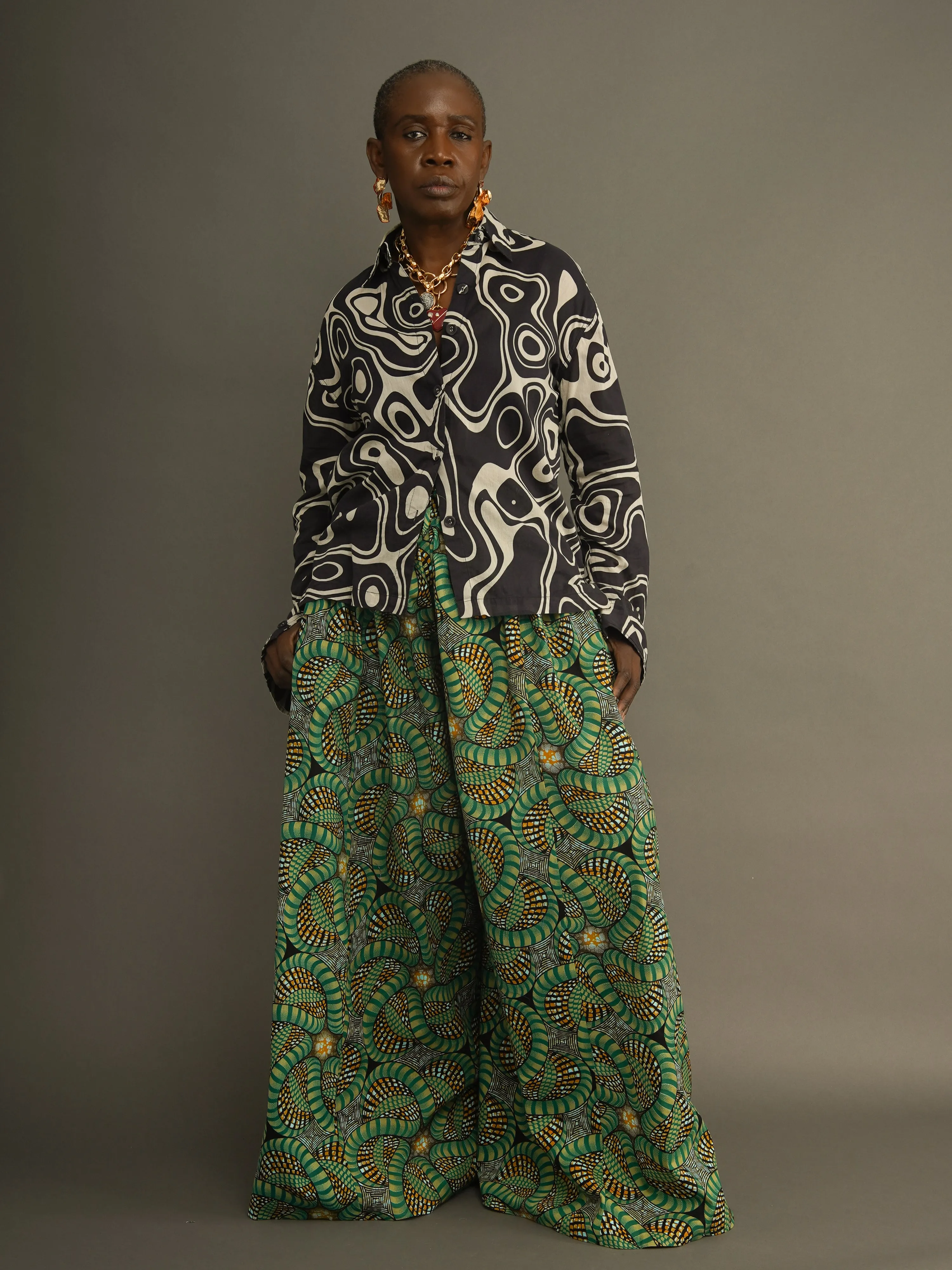 The Sunpo Wide Leg Pants - Cotton Palazzo Pants sold by Kemi Telford product image thumbnail 4