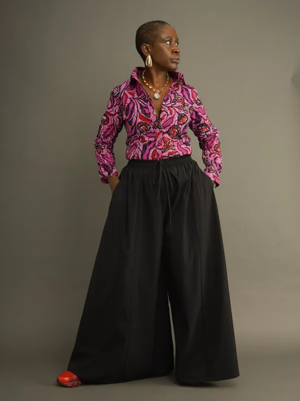 Charlie Black Wide-Leg Palazzo Pants sold by Kemi Telford