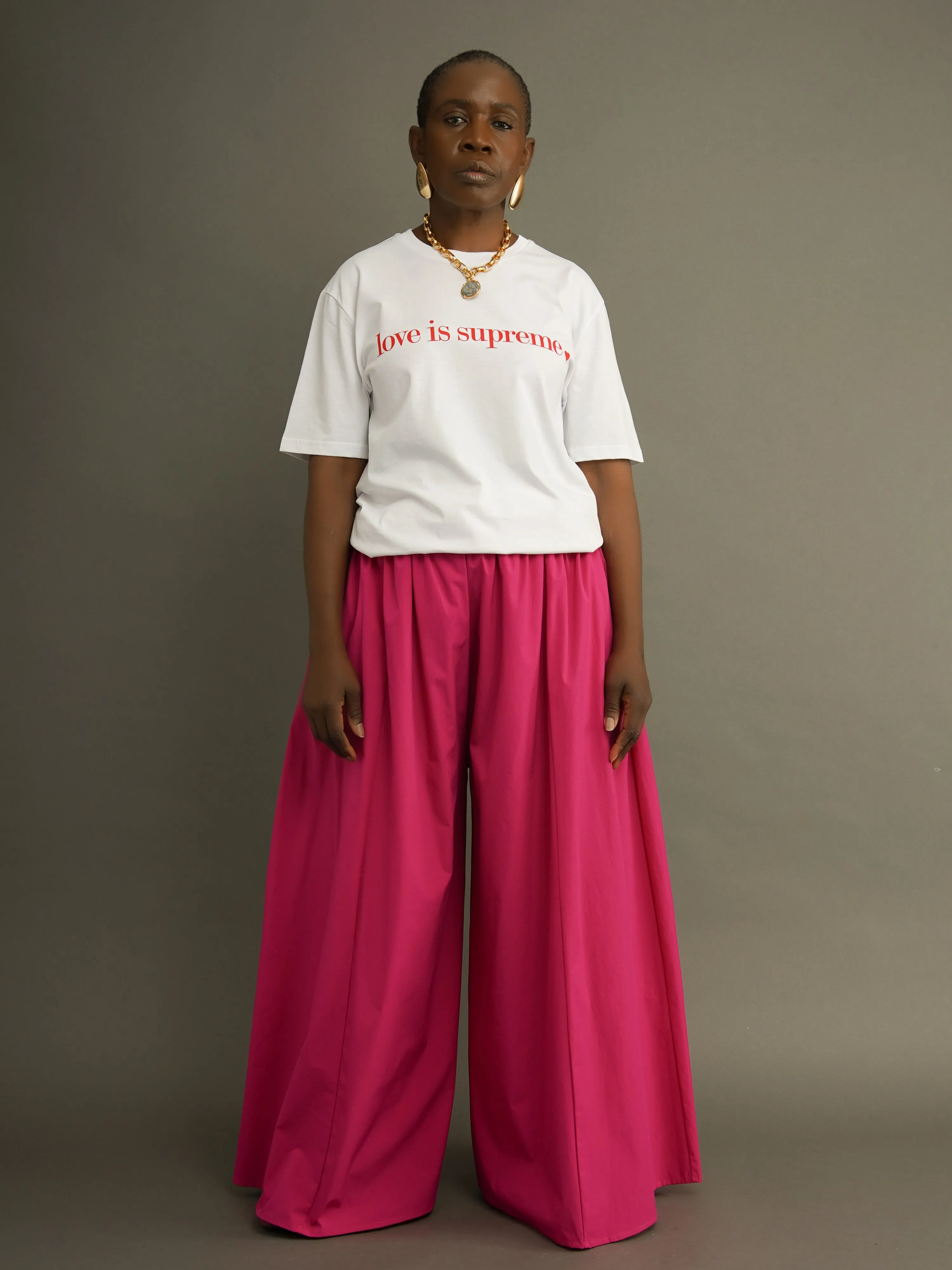 Charlie Pink Wide-Leg Palazzo Pants sold by Kemi Telford product image thumbnail 3