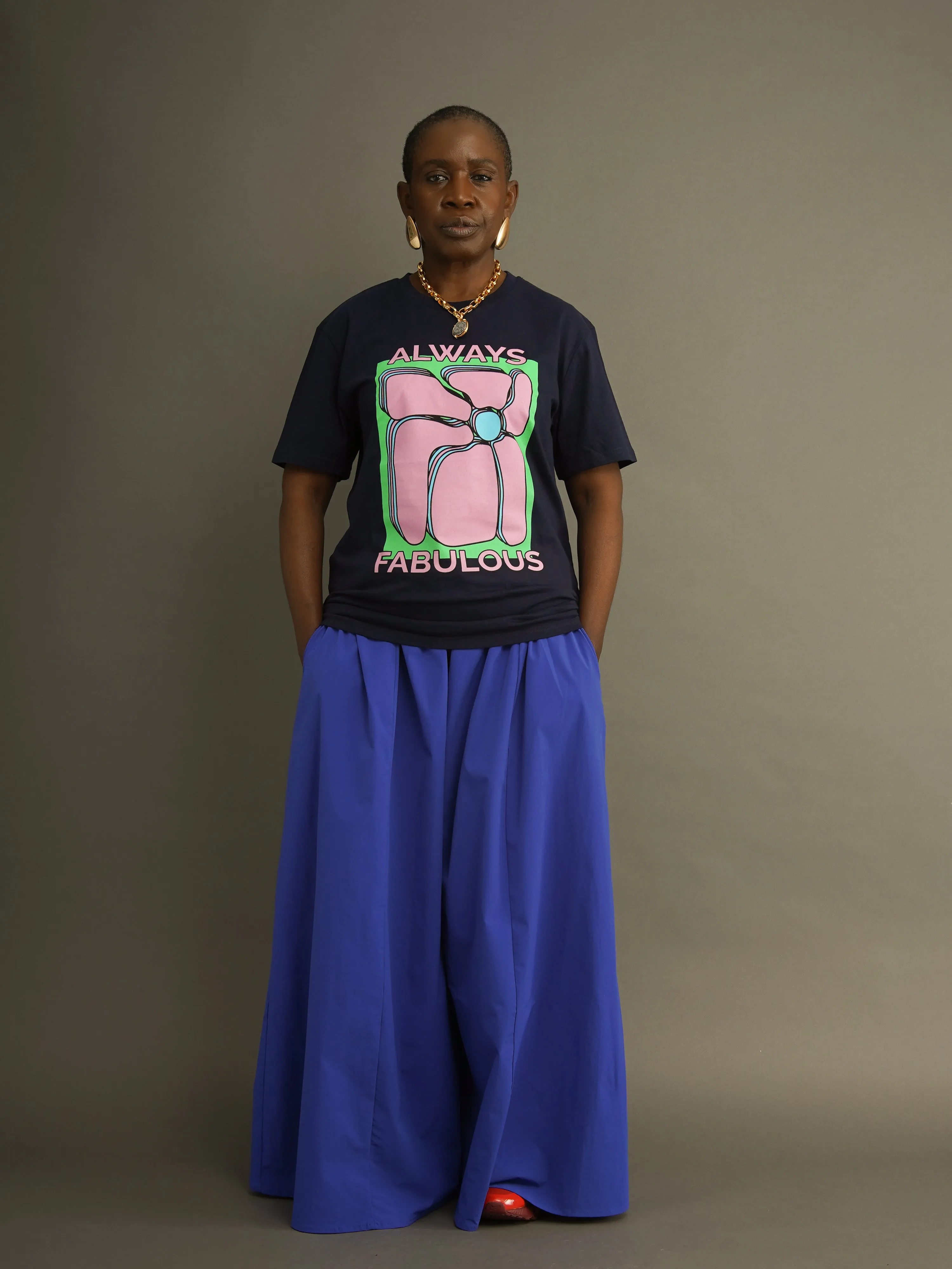 Charlie Blue Wide-Leg Palazzo Pants sold by Kemi Telford product image thumbnail 4