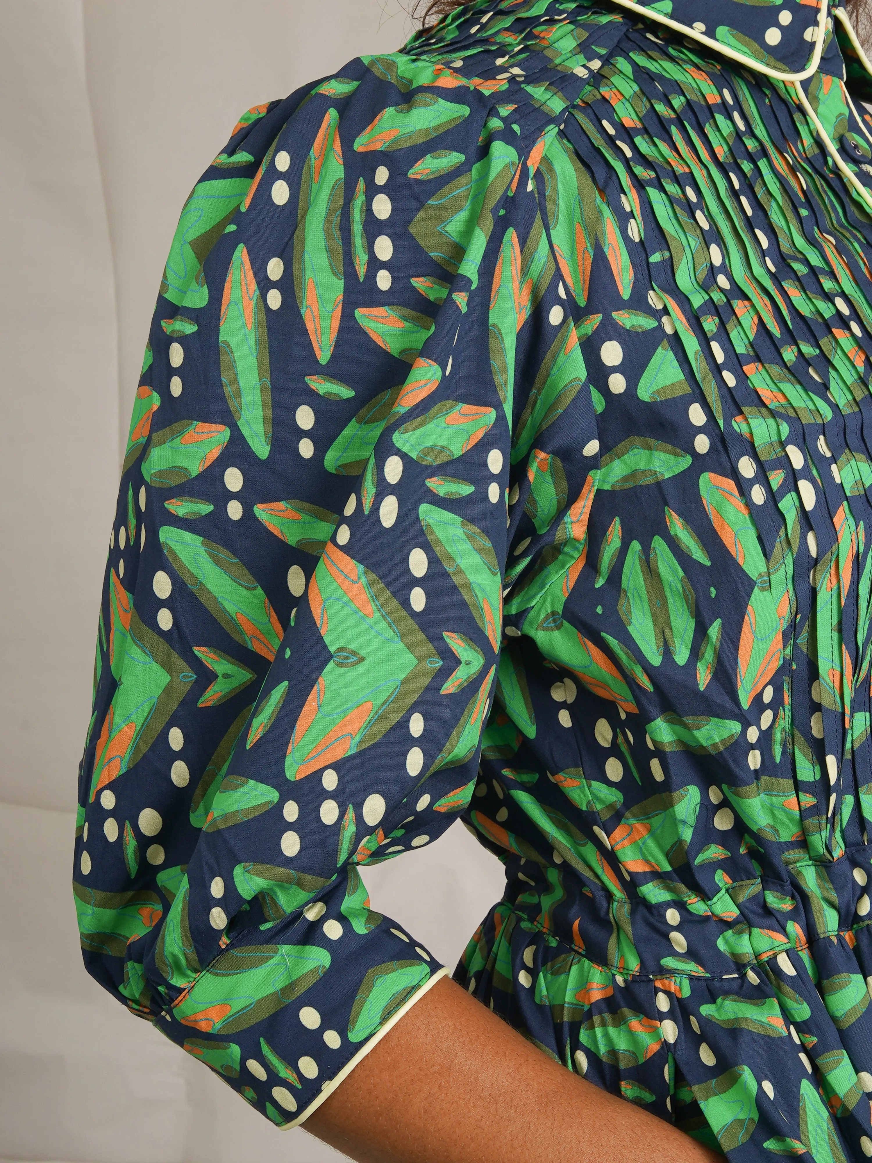 The Tomi Cotton Midi Dress – Soft Structure, Statement Shape sold by Kemi Telford product image thumbnail 3