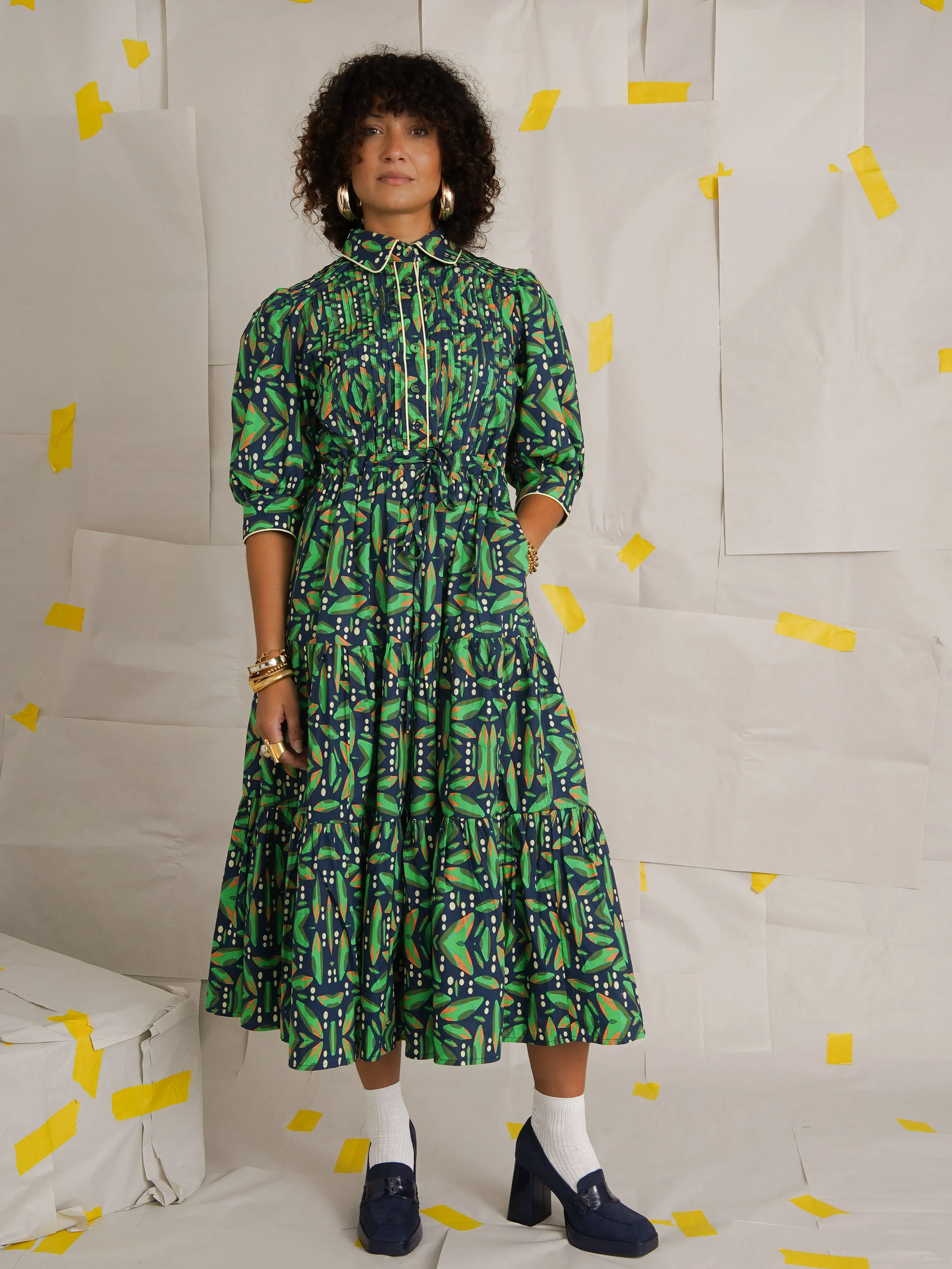 The Tomi Cotton Midi Dress – Soft Structure, Statement Shape sold by Kemi Telford product image thumbnail 5