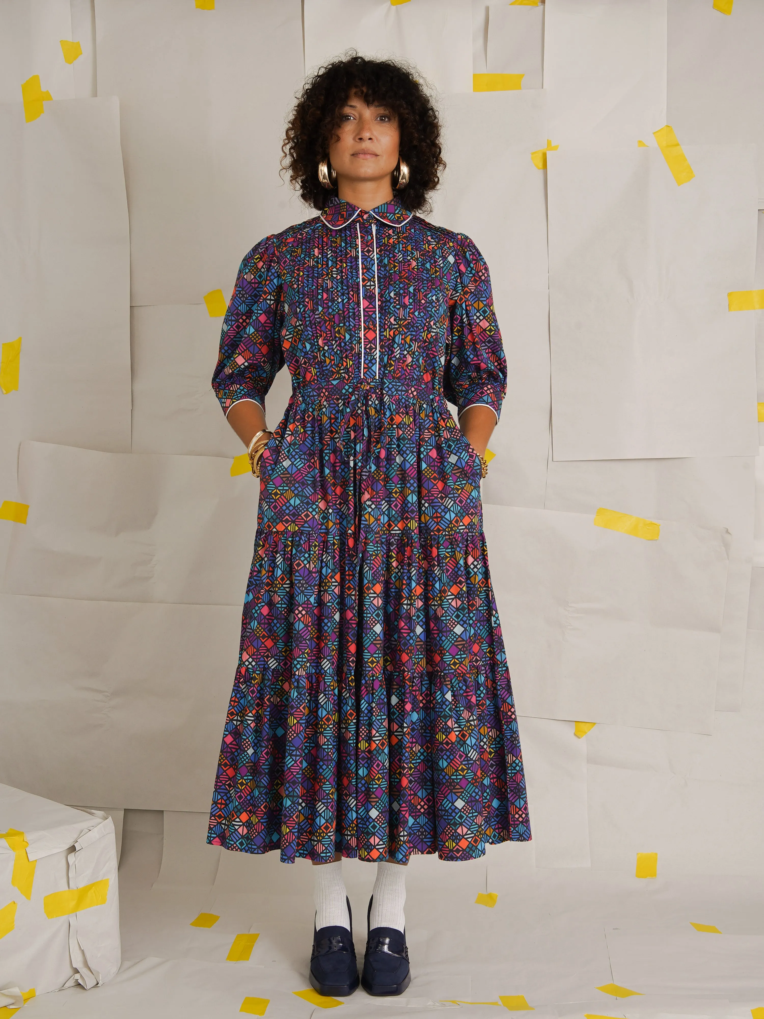 The Remi Cotton Midi Dress – Soft Structure, Statement Shape sold by Kemi Telford product image thumbnail 3