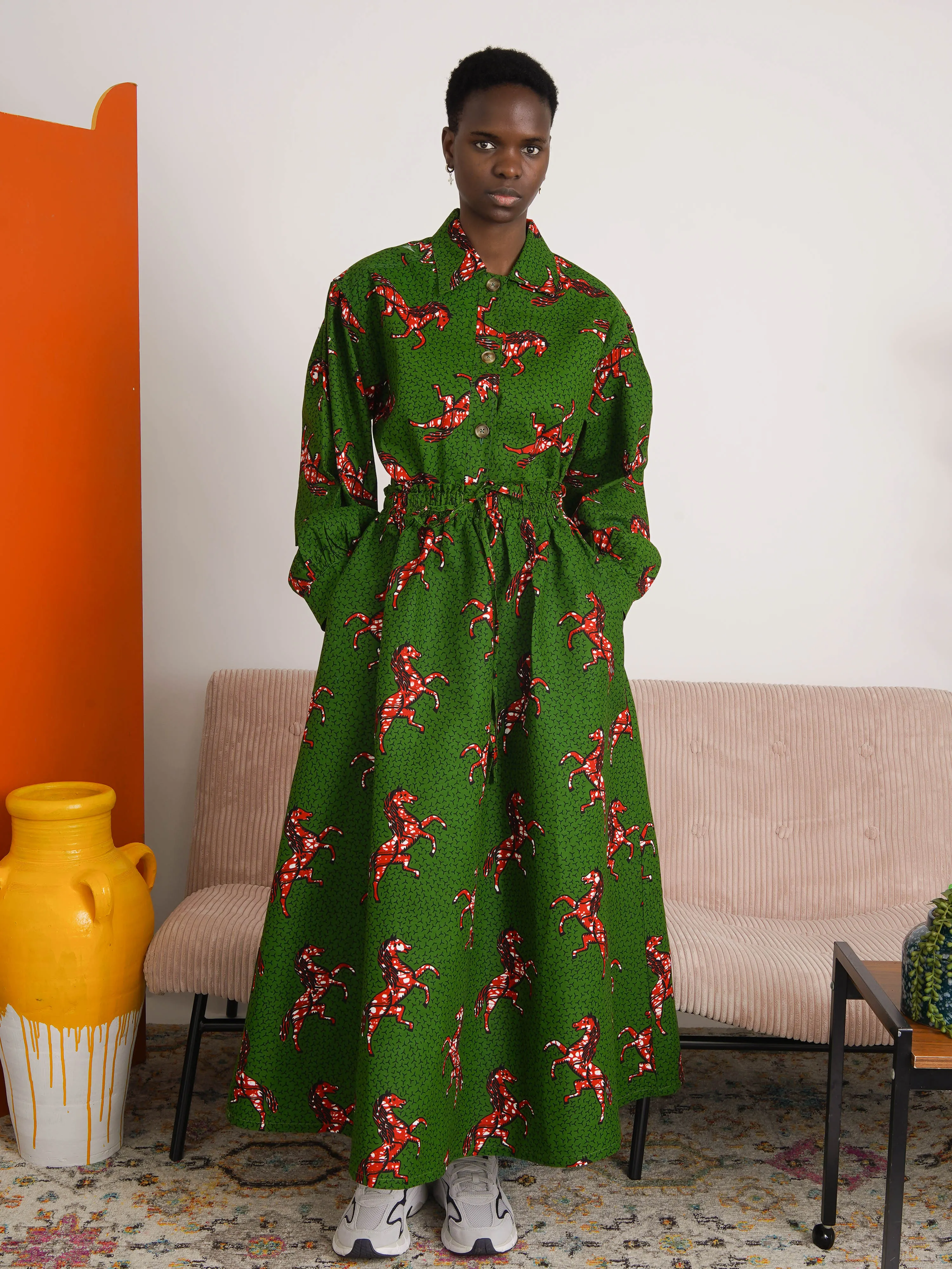 Galloping Horse Maxi Skirt sold by Kemi Telford