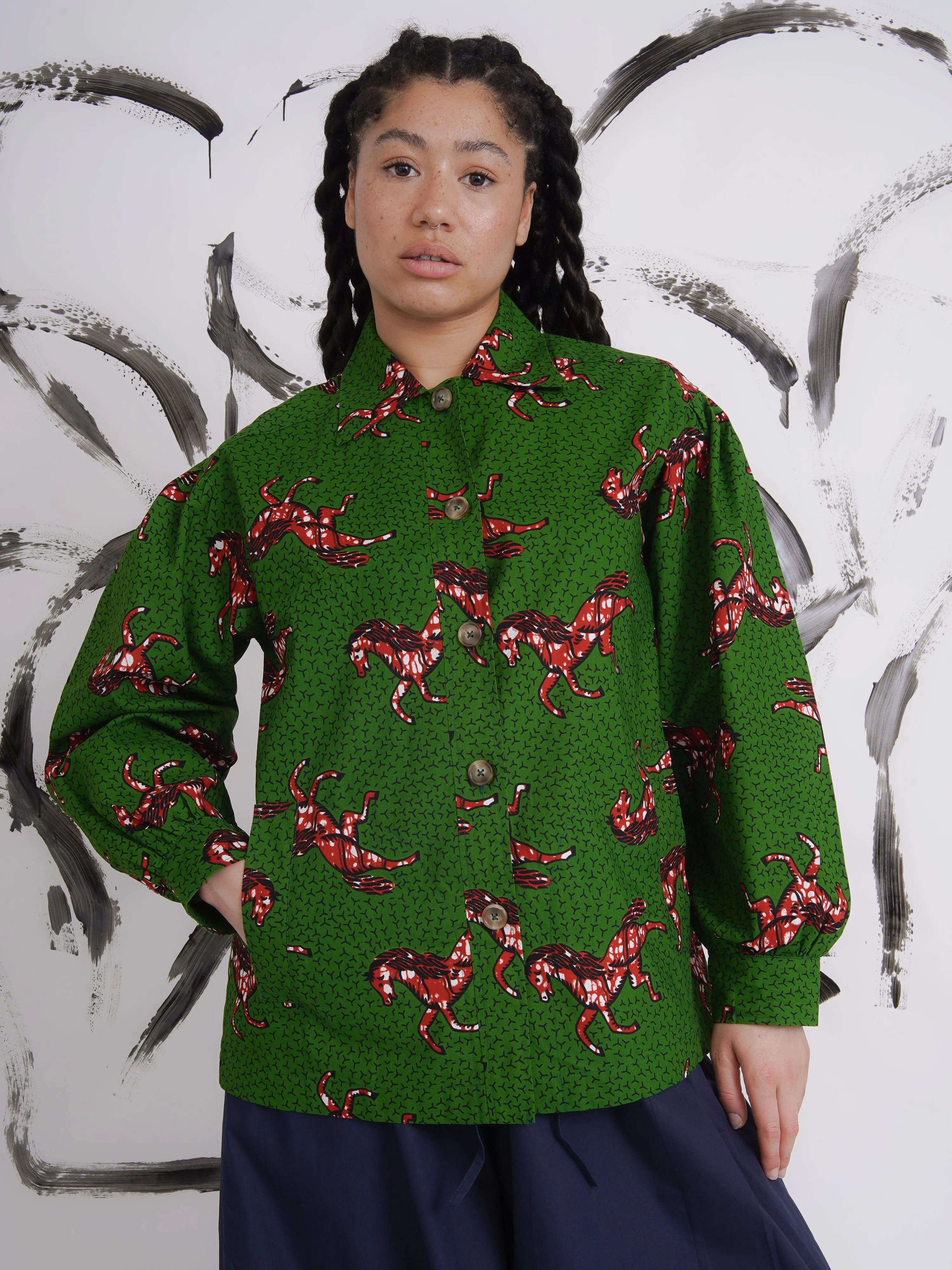 Galloping Horse Oversized Shirt - Freedom in motion sold by Kemi Telford product image thumbnail 2