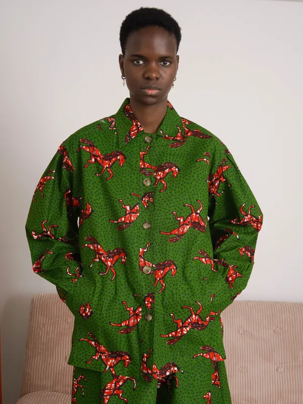 Galloping Horse Oversized Shirt - Freedom in motion sold by Kemi Telford