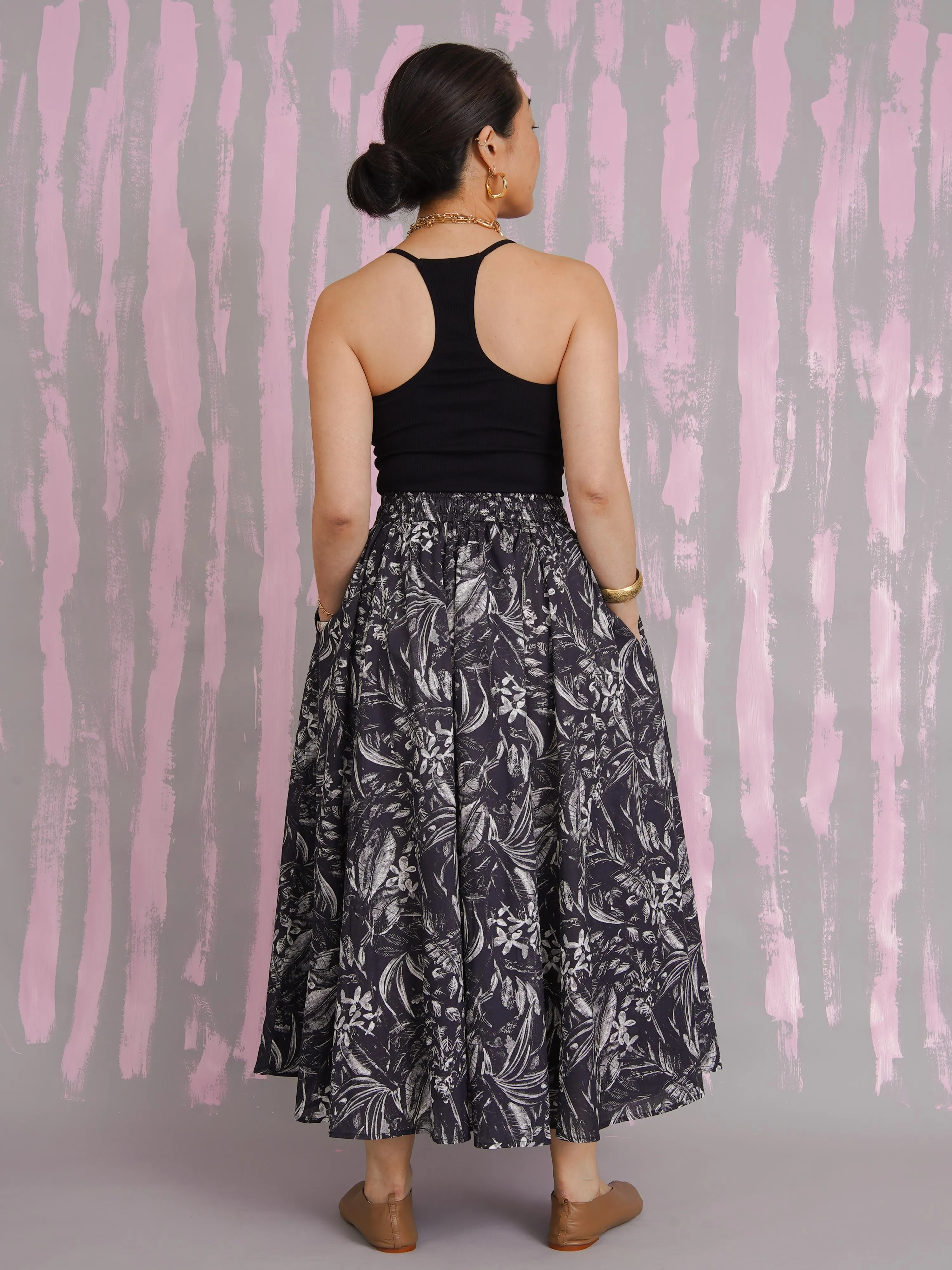 Omolola Bold Cotton Midi Drawstring Skirt sold by Kemi Telford product image thumbnail 4