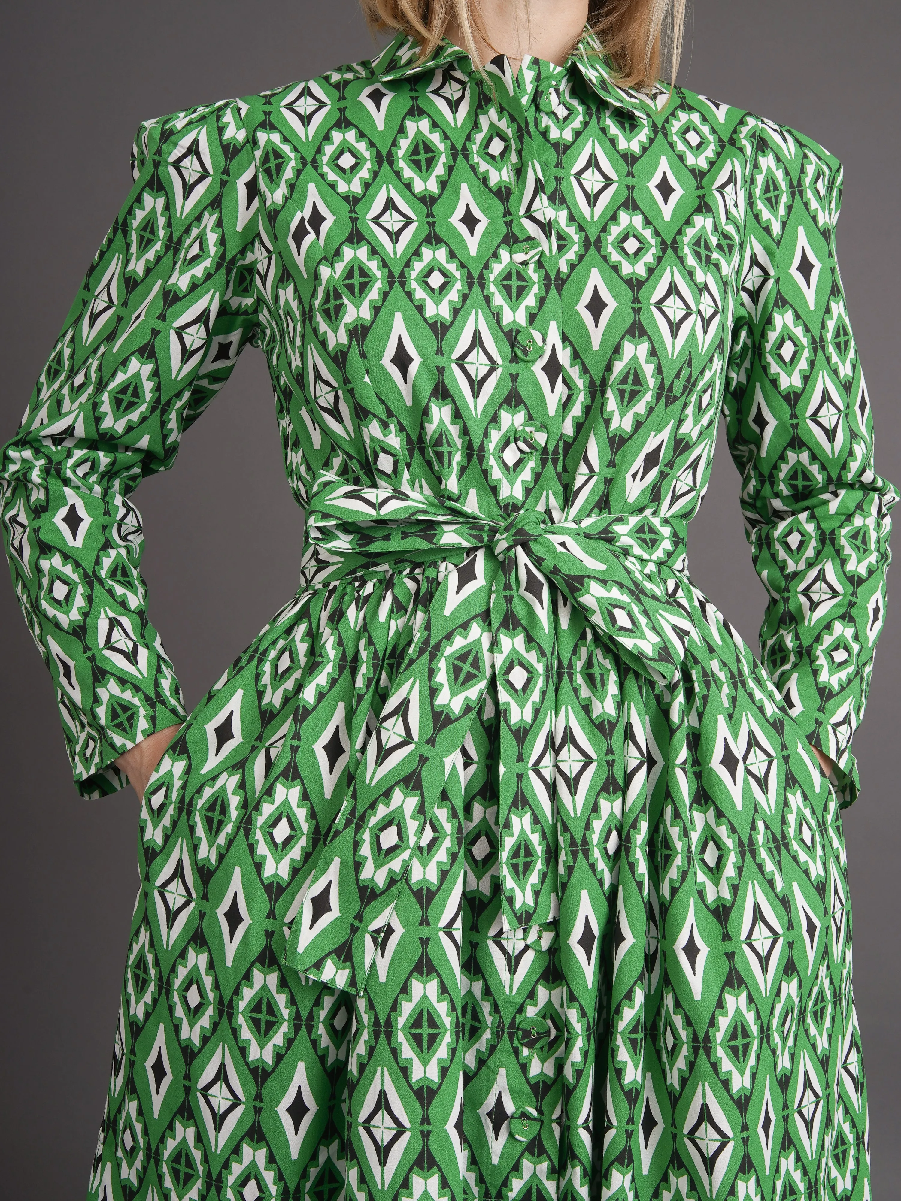 Malia Button Shirt Dress sold by Kemi Telford product image thumbnail 3