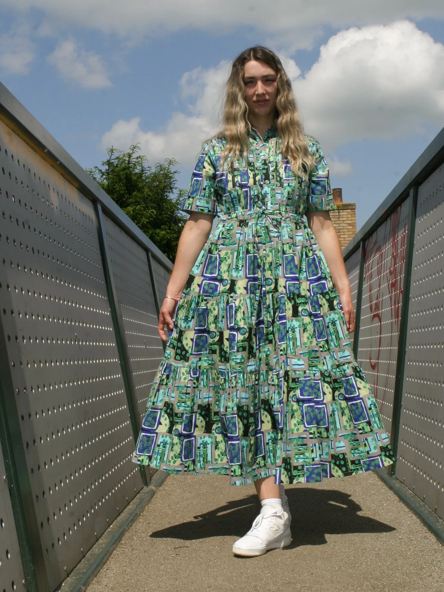 Ayodele Green Drawstring Dress sold by Kemi Telford product image thumbnail 4