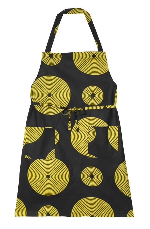Yellow Swirls Apron sold by Kemi Telford