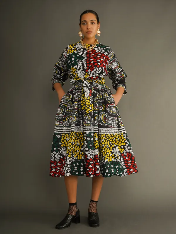 Limited Edition Martha Structured Belted Free Dress made by Kemi Telford