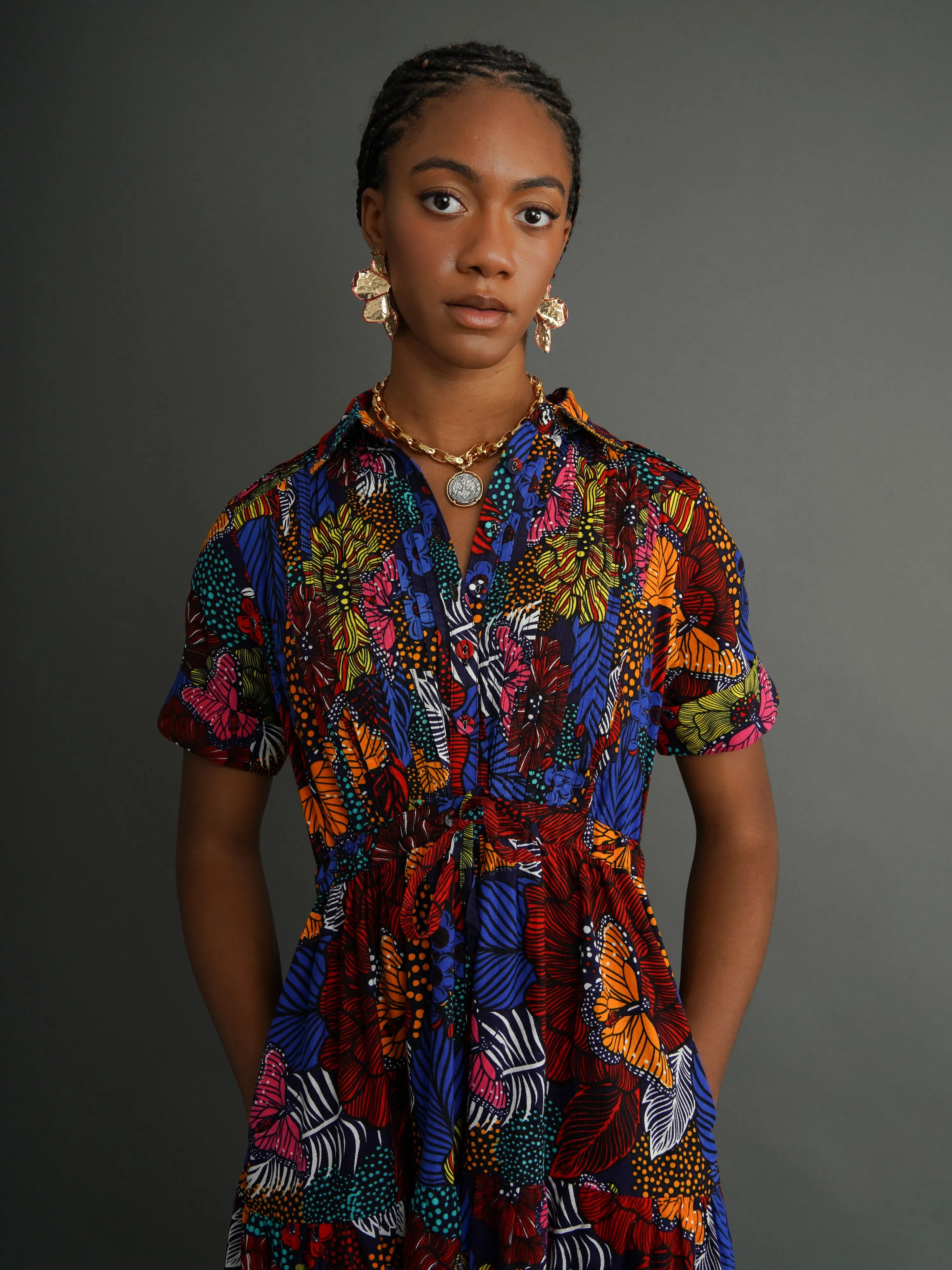 Amina Drawstring Dress sold by Kemi Telford product image thumbnail 2