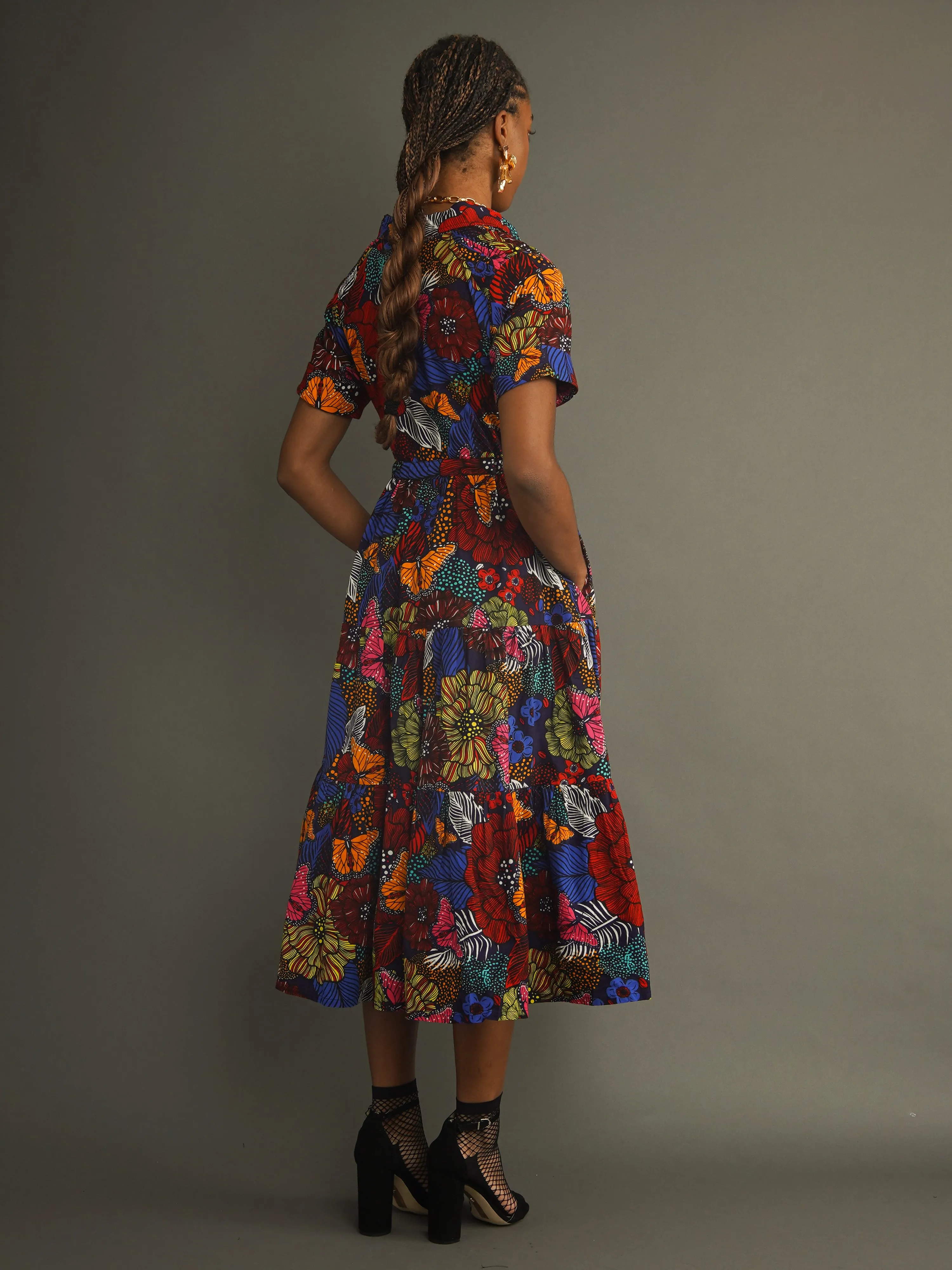 Amina Drawstring Dress sold by Kemi Telford product image thumbnail 5