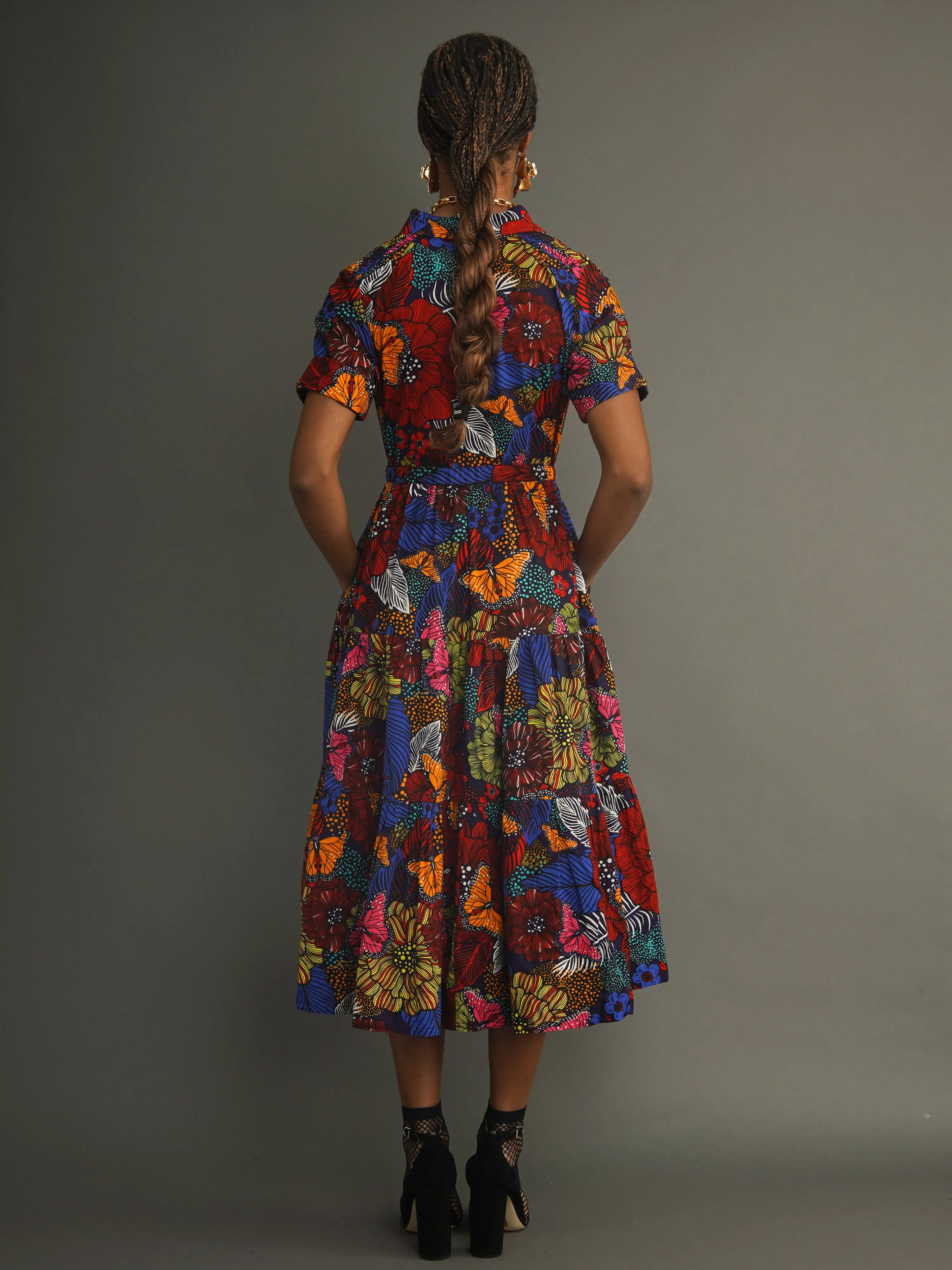 Amina Drawstring Dress sold by Kemi Telford product image thumbnail 4