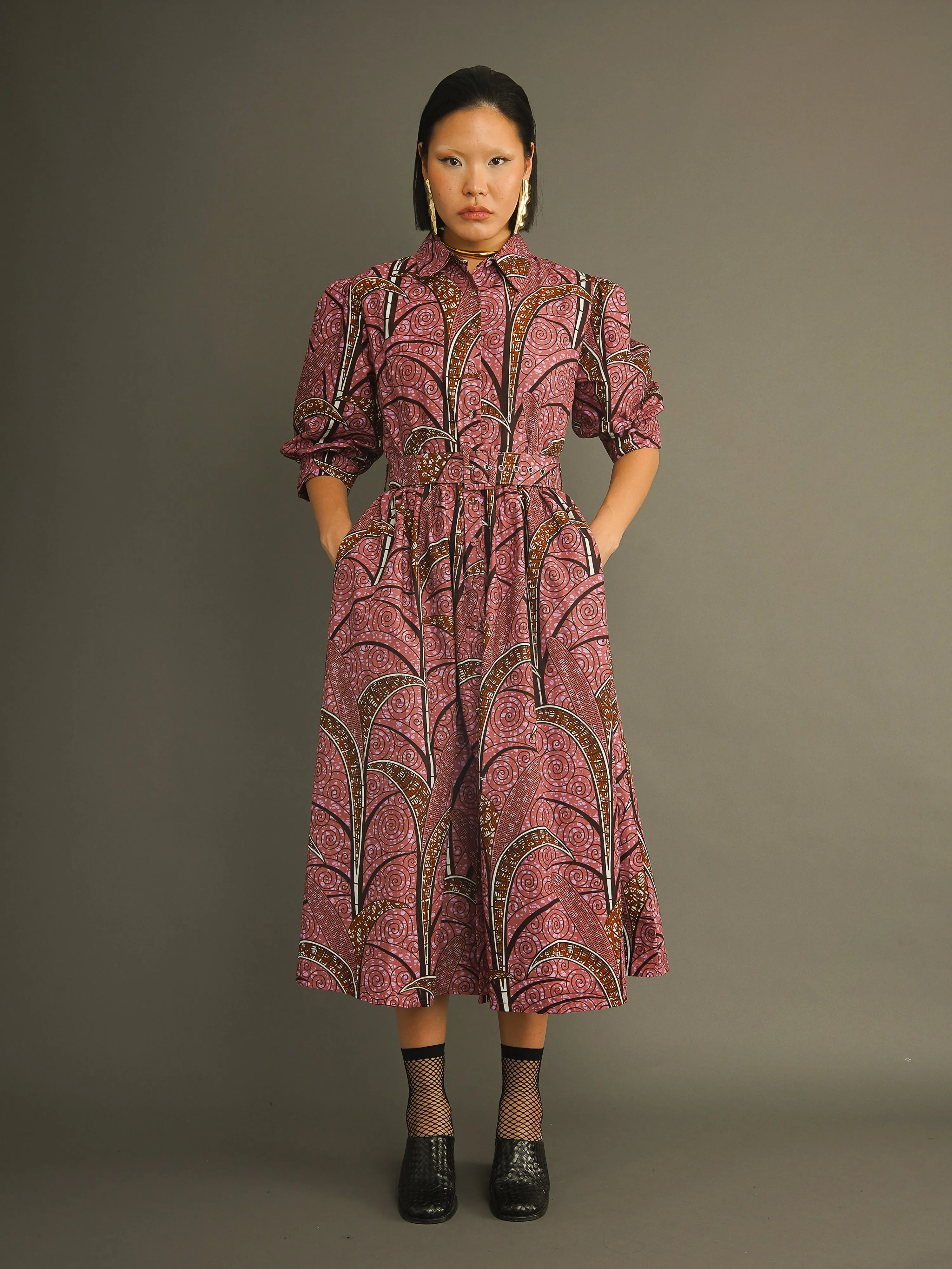 Pink Vine Shirt Dress sold by Kemi Telford
