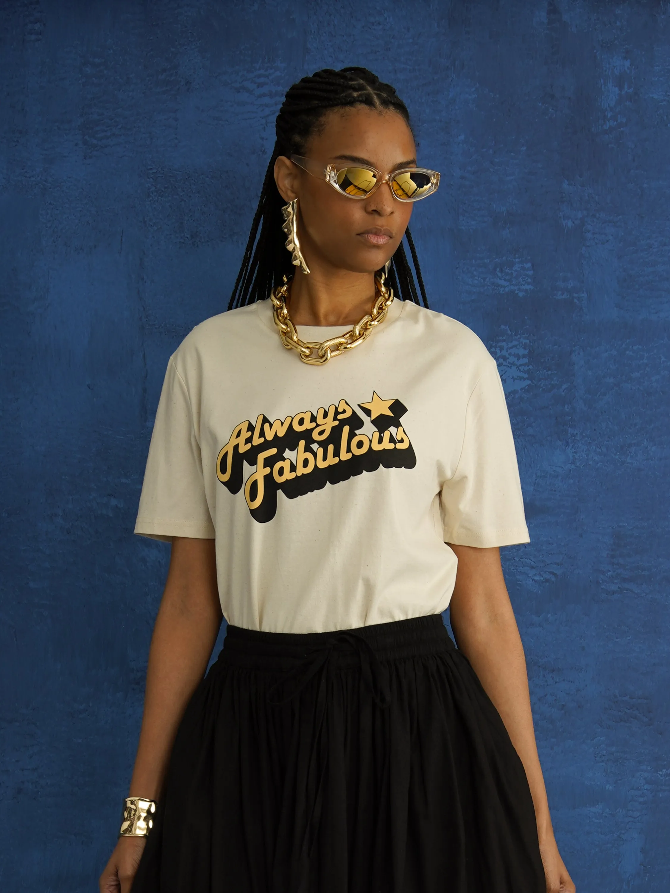 Alway Fabulous Organic Cotton Statement T-Shirt sold by Kemi Telford