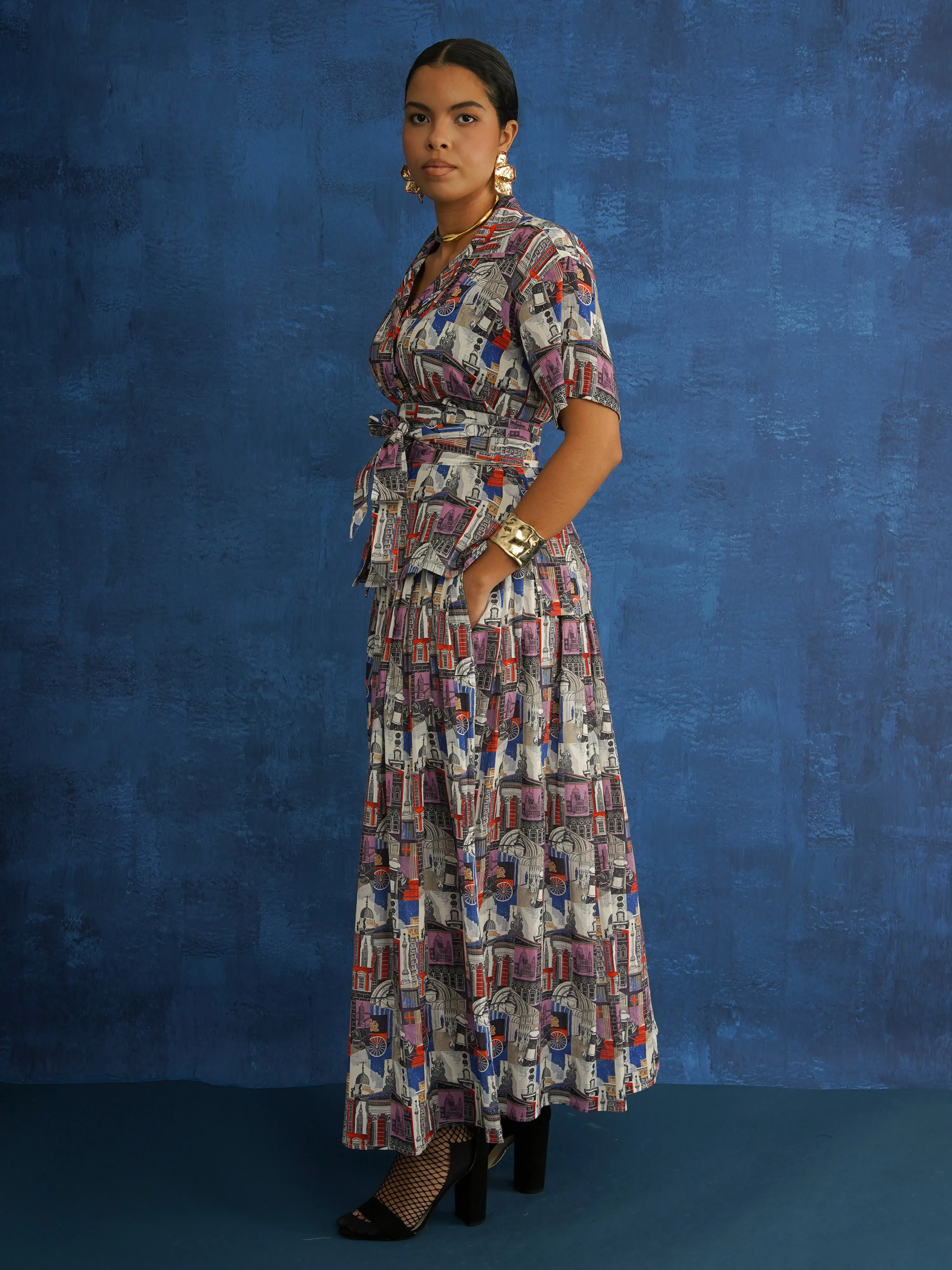 Lundun Toun Belted Shirt sold by Kemi Telford product image thumbnail 2