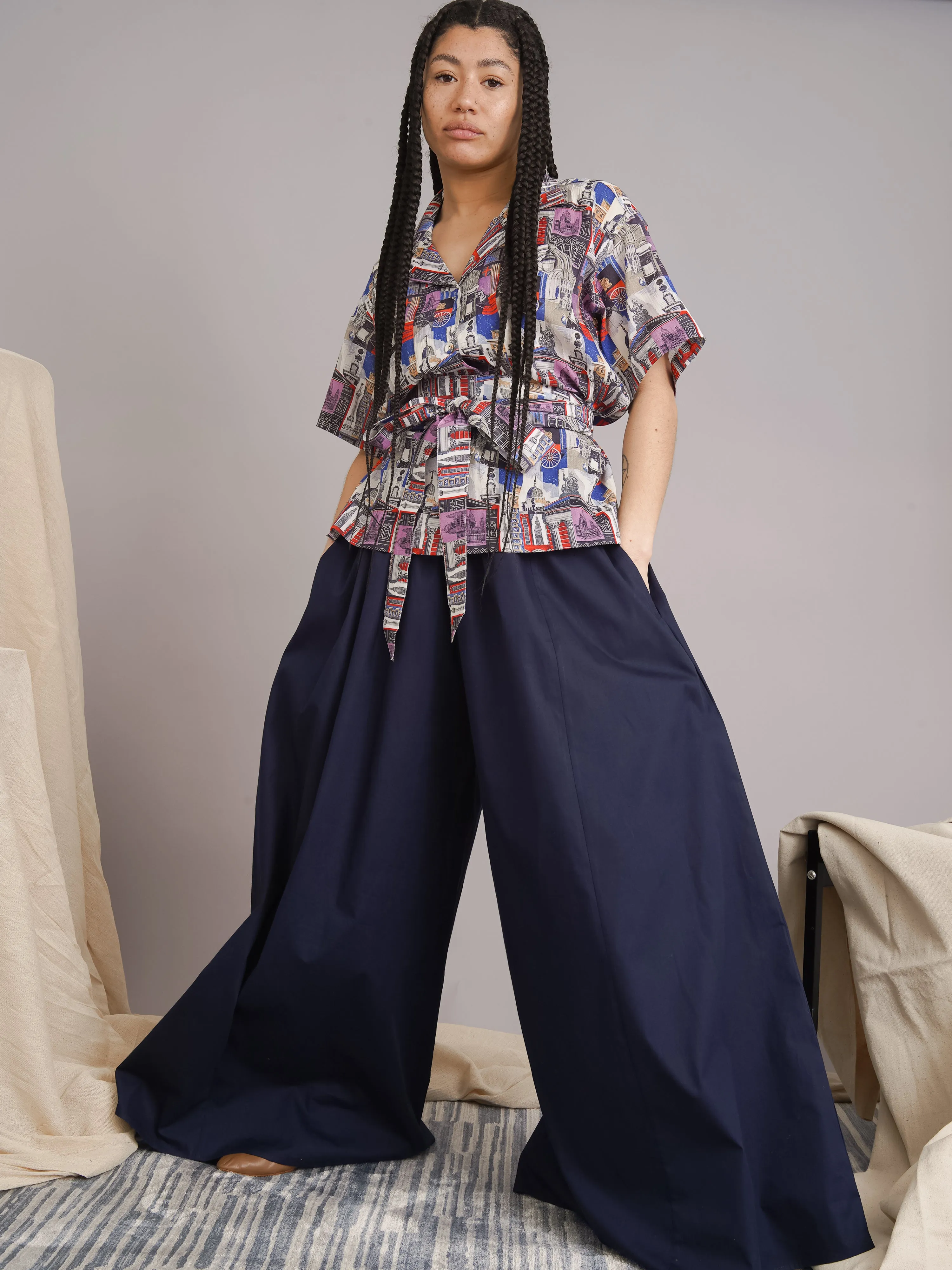 Lundun Toun Belted Shirt sold by Kemi Telford product image thumbnail 3