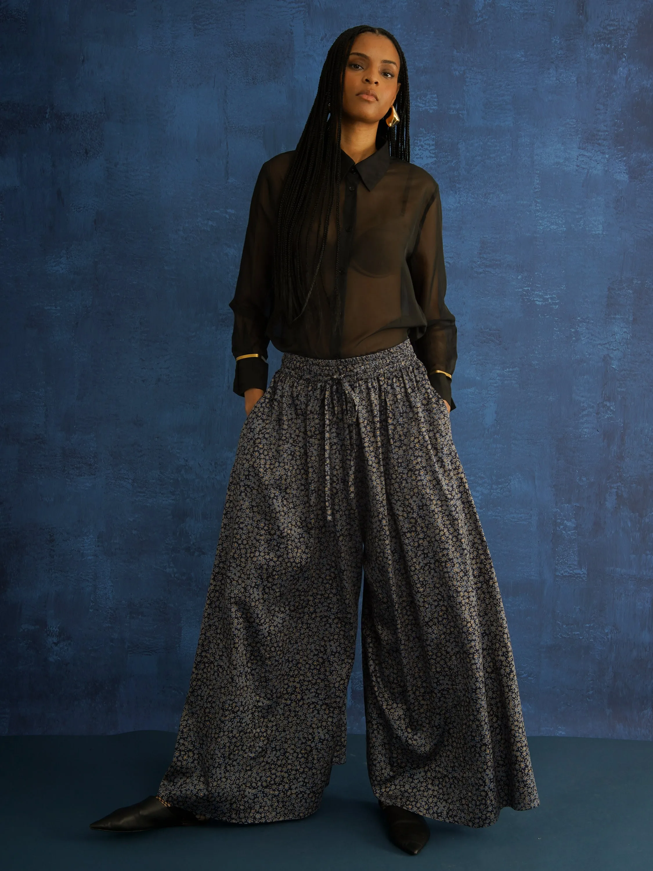 Floral Wide-Leg Palazzo Pants sold by Kemi Telford