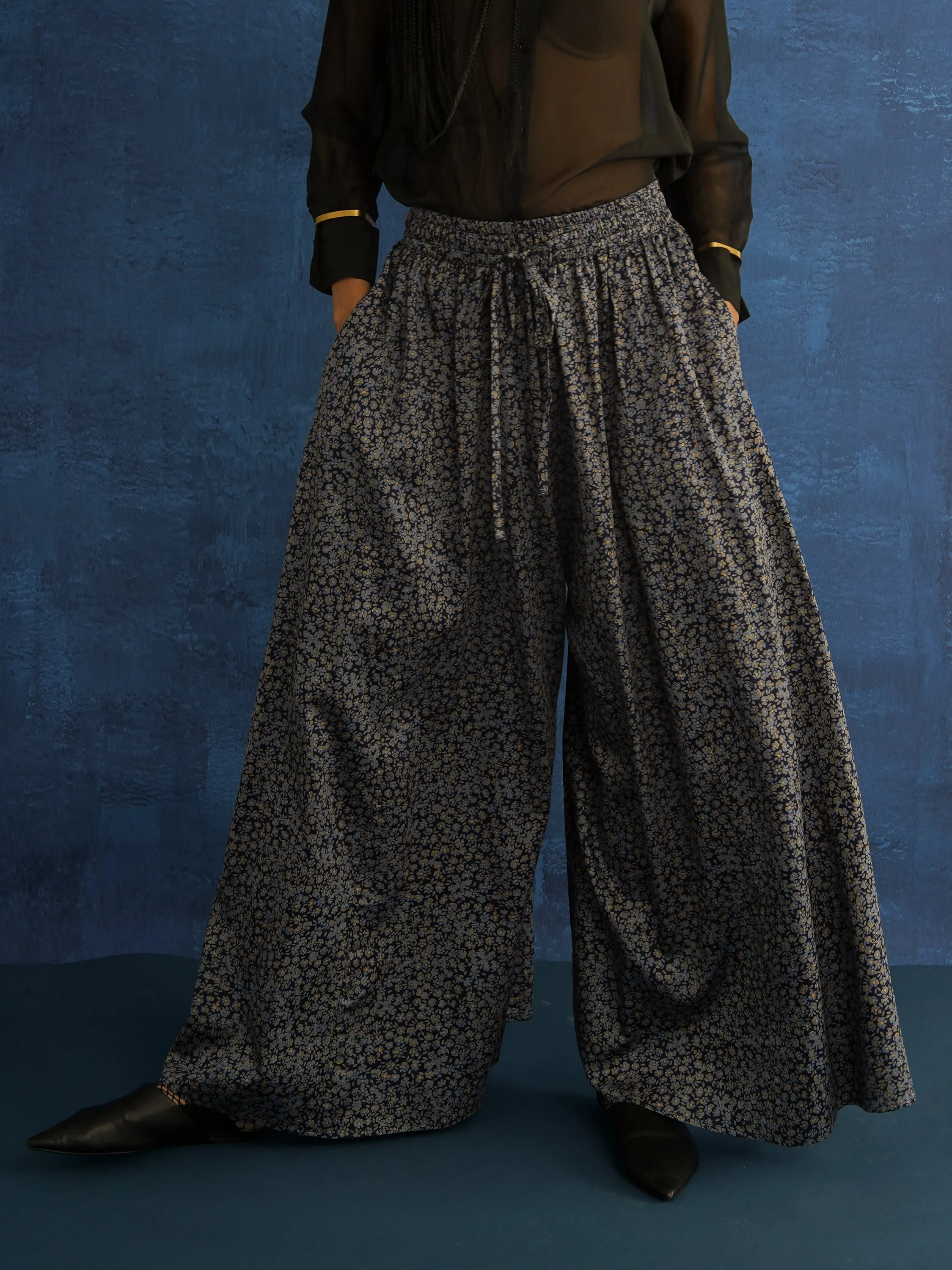 Floral Wide-Leg Palazzo Pants sold by Kemi Telford product image thumbnail 2