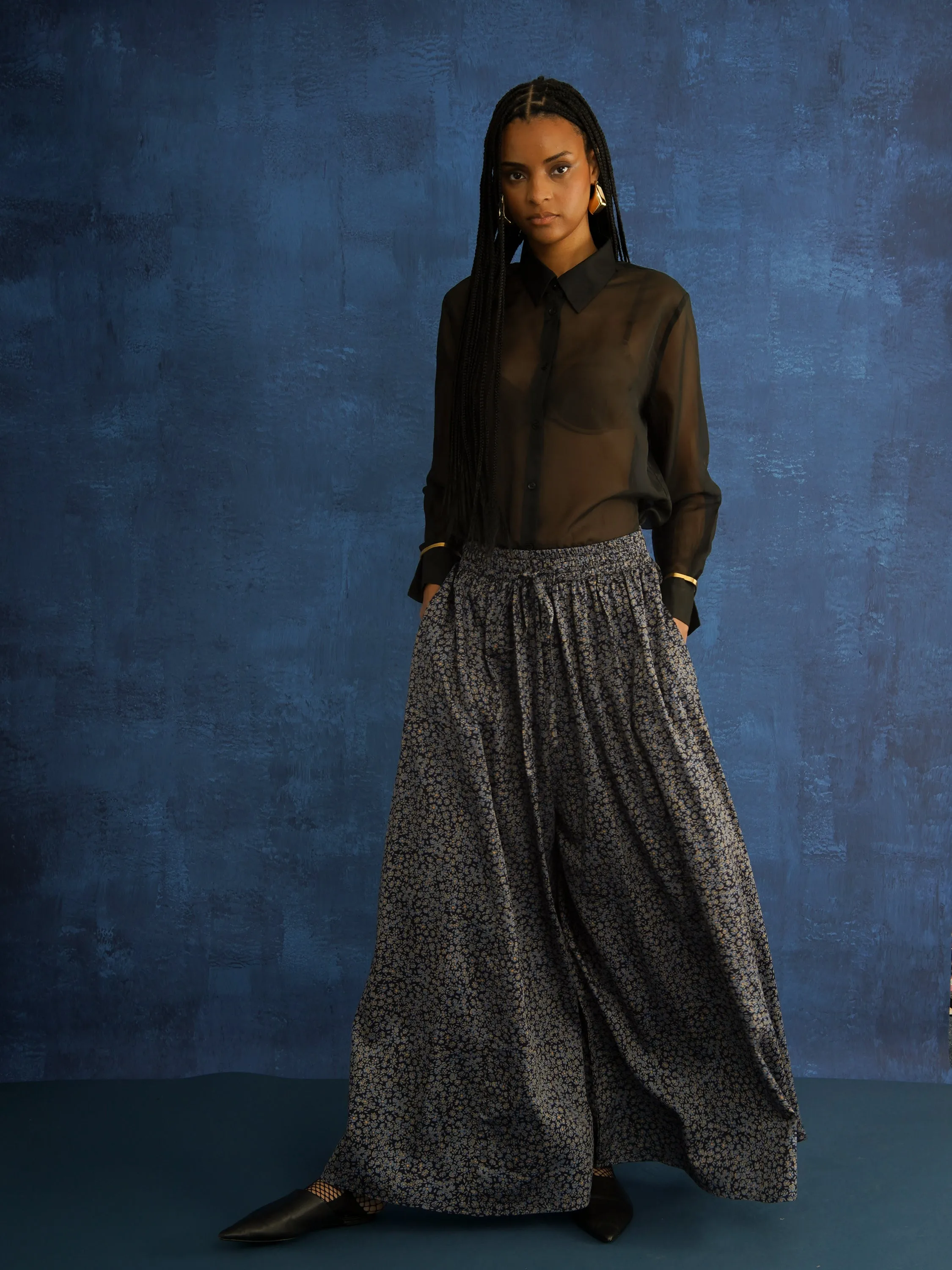 Floral Wide-Leg Palazzo Pants sold by Kemi Telford product image thumbnail 5