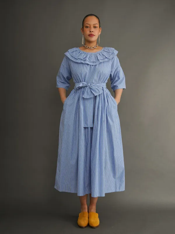 Gemma Belted Voluminous Dress made by Kemi Telford