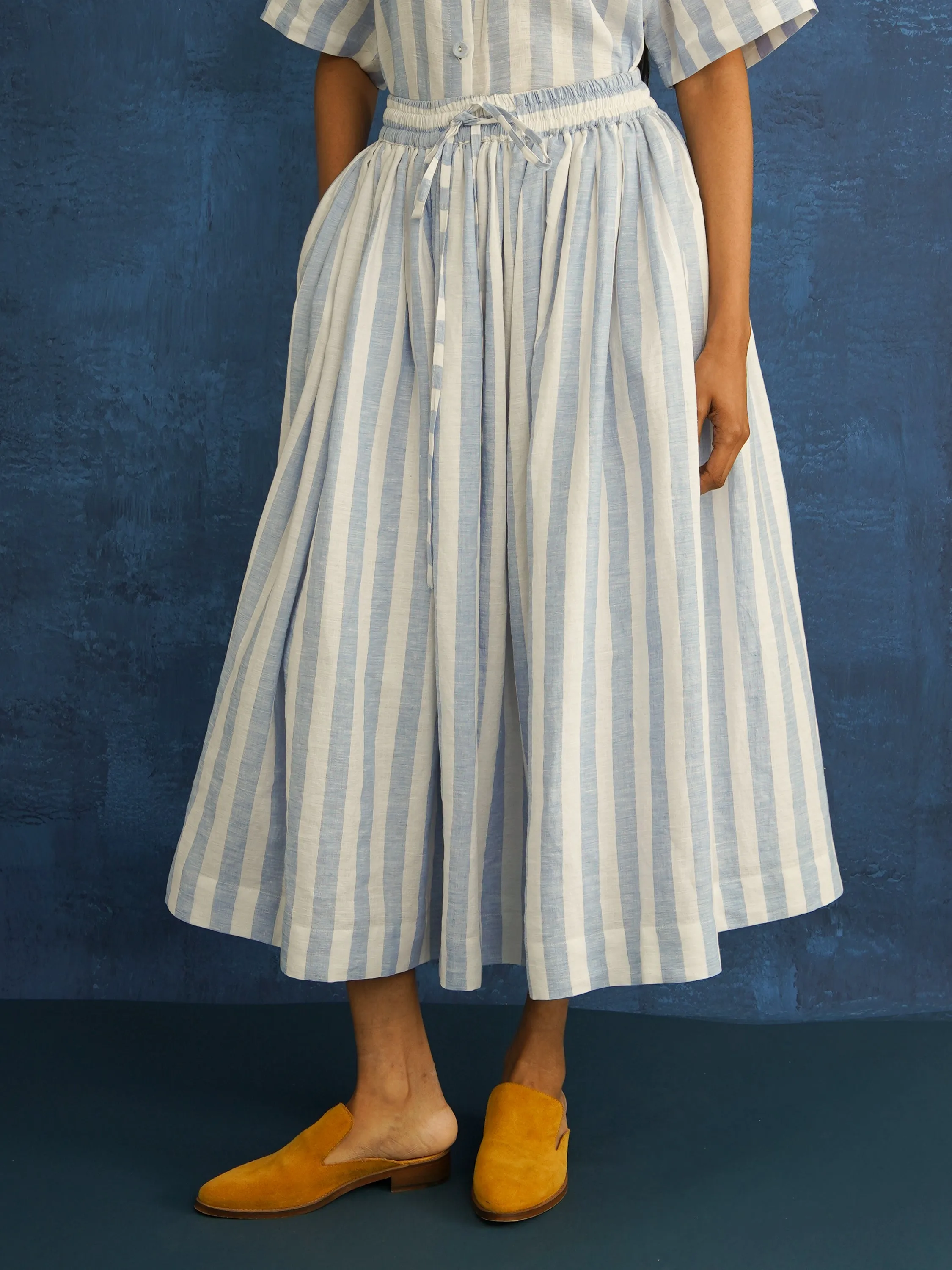 Portofino Stripe Linen Full Skirt sold by Kemi Telford product image thumbnail 2