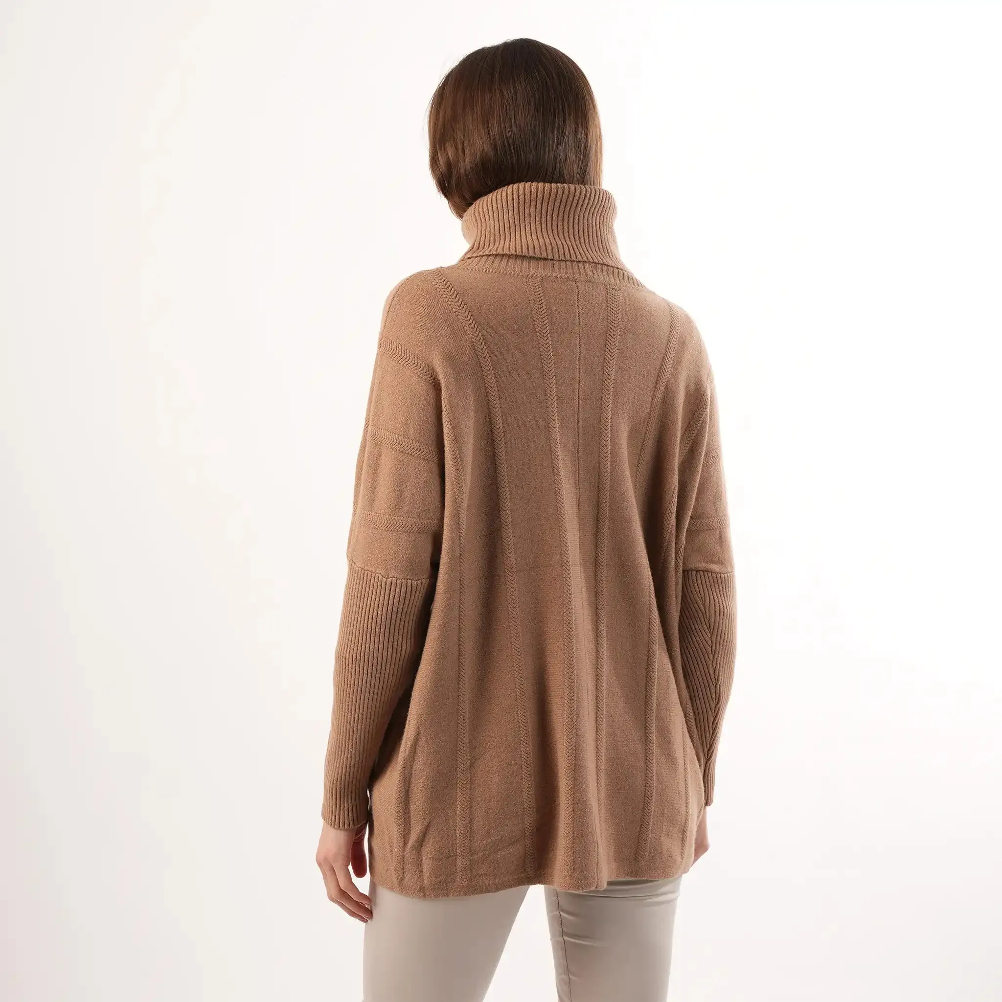 Cable Knit Camel Jumper sold by Welligogs product image thumbnail 2