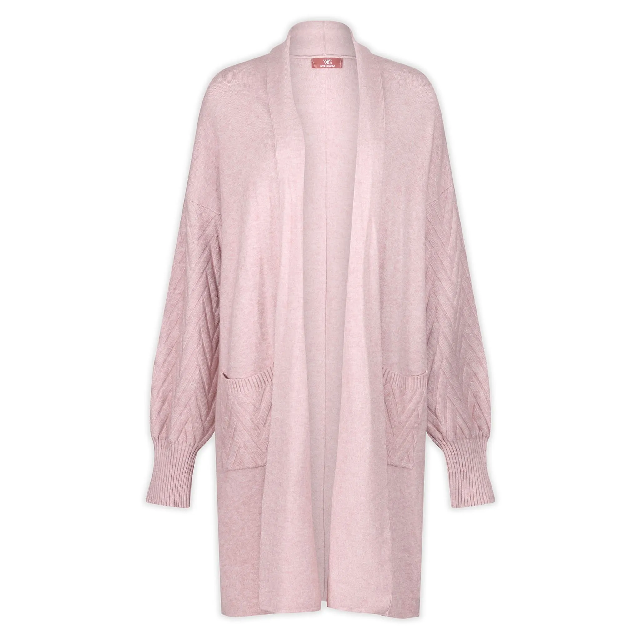 Cable Knit Pink Cardigan sold by Welligogs product image thumbnail 3