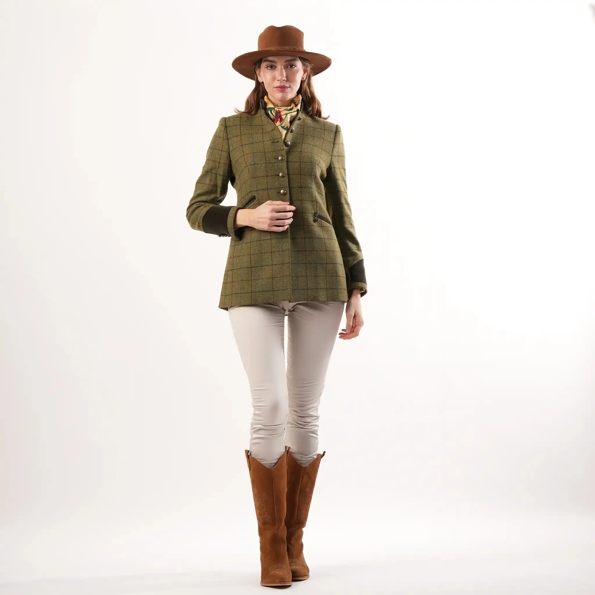 Knightsbridge Fern Tweed Jacket sold by Welligogs product image thumbnail 2