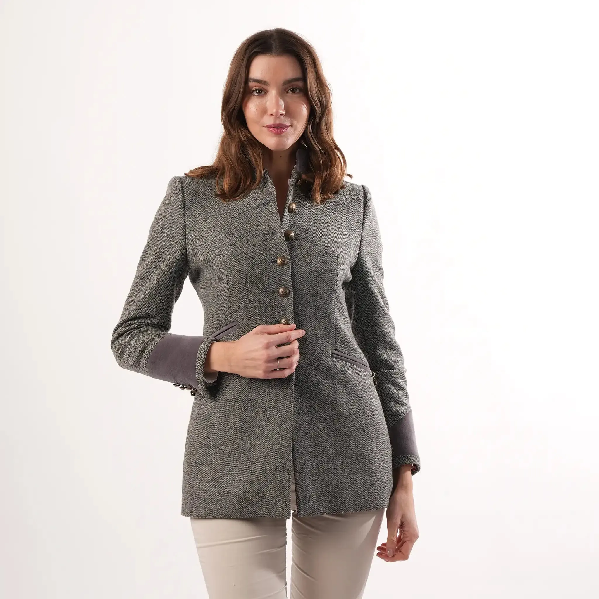 Knightsbridge Mist Wool Jacket sold by Welligogs product image thumbnail 3